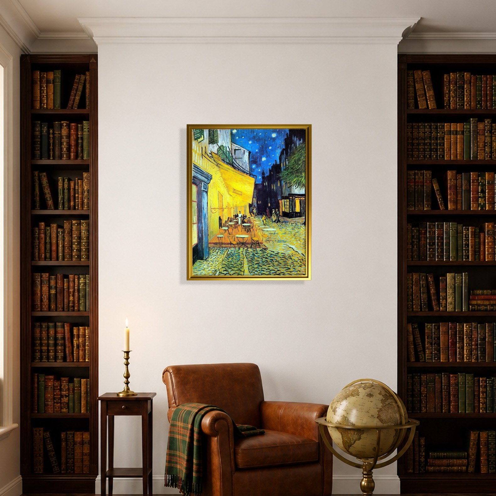 Gece Kafe Terası Kanvas Tablo – Vincent van Gogh Café Terrace at Night Klasik Sanat Eseri