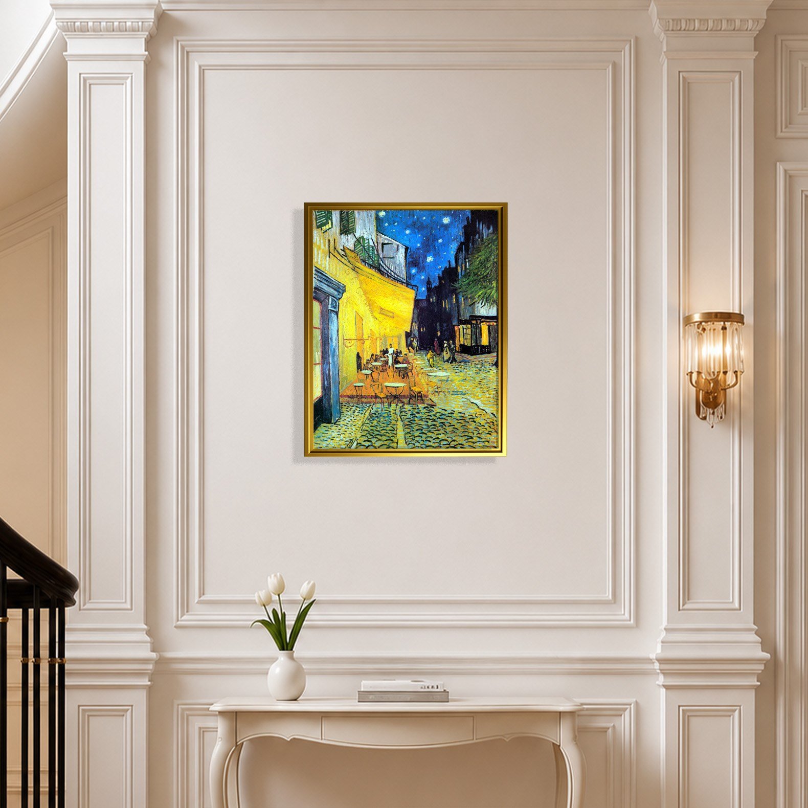 Gece Kafe Terası Kanvas Tablo – Vincent van Gogh Café Terrace at Night Klasik Sanat Eseri