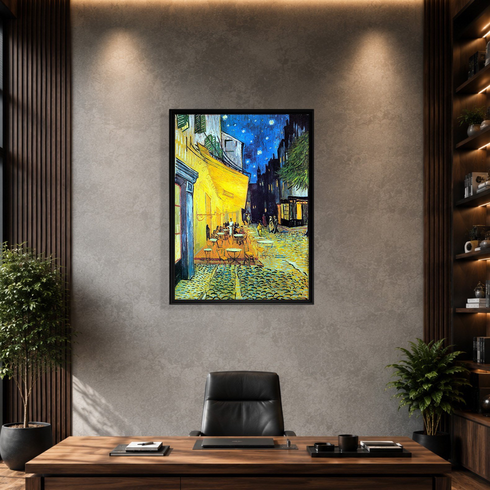 Gece Kafe Terası Kanvas Tablo – Vincent van Gogh Café Terrace at Night Klasik Sanat Eseri