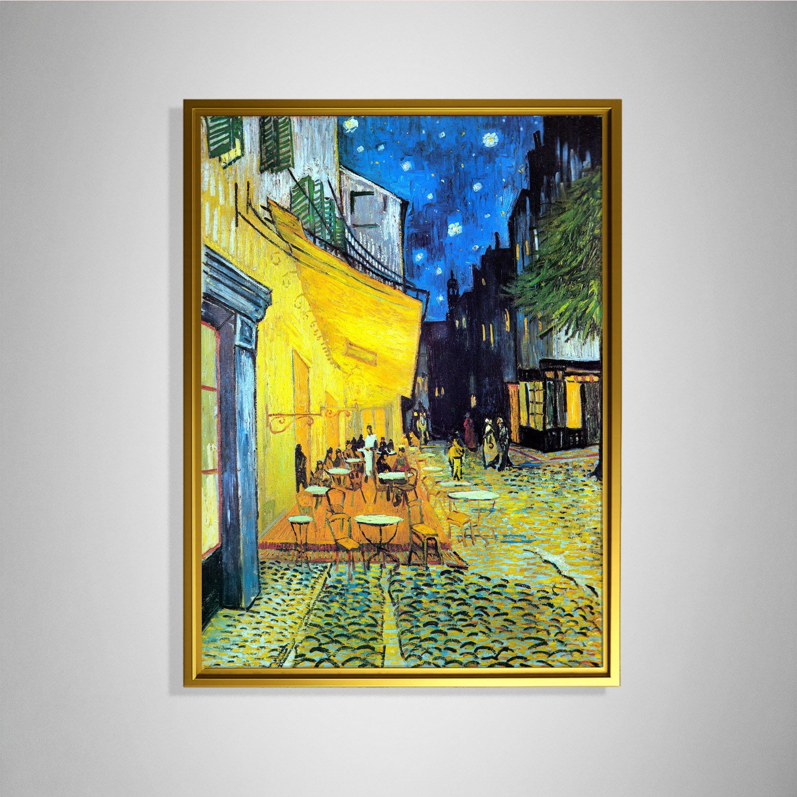 Gece Kafe Terası Kanvas Tablo – Vincent van Gogh Café Terrace at Night Klasik Sanat Eseri