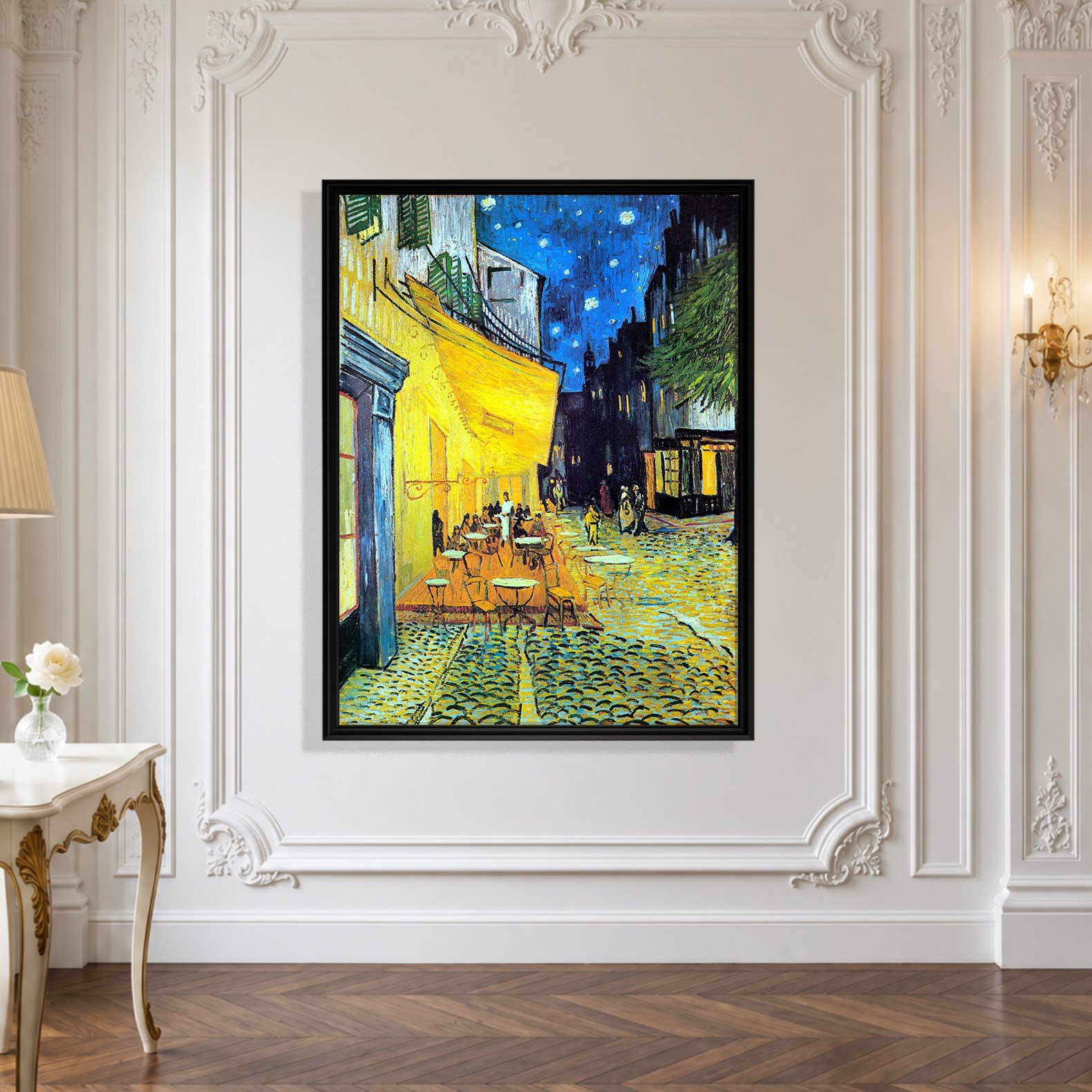 Gece Kafe Terası Kanvas Tablo – Vincent van Gogh Café Terrace at Night Klasik Sanat Eseri