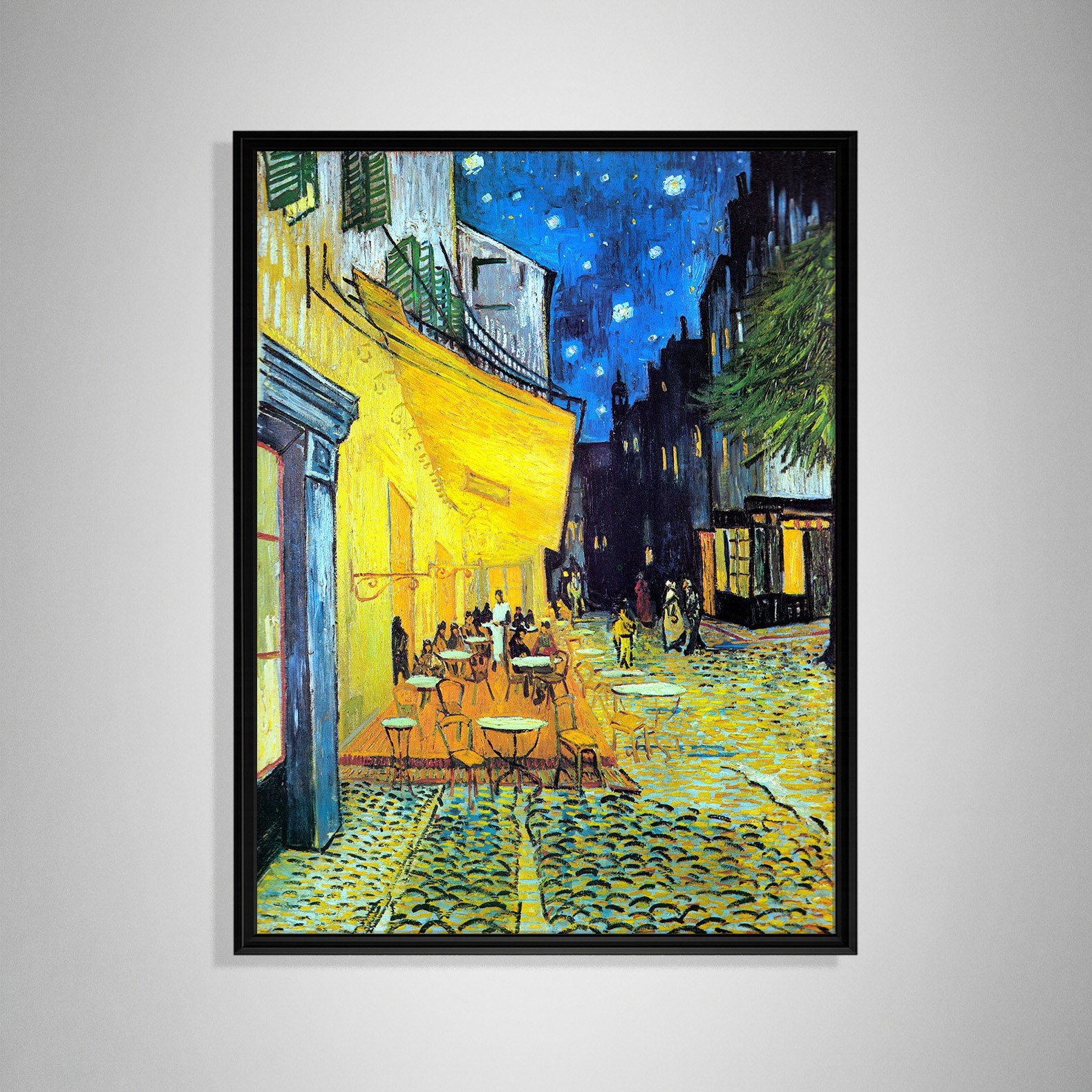 Gece Kafe Terası Kanvas Tablo – Vincent van Gogh Café Terrace at Night Klasik Sanat Eseri