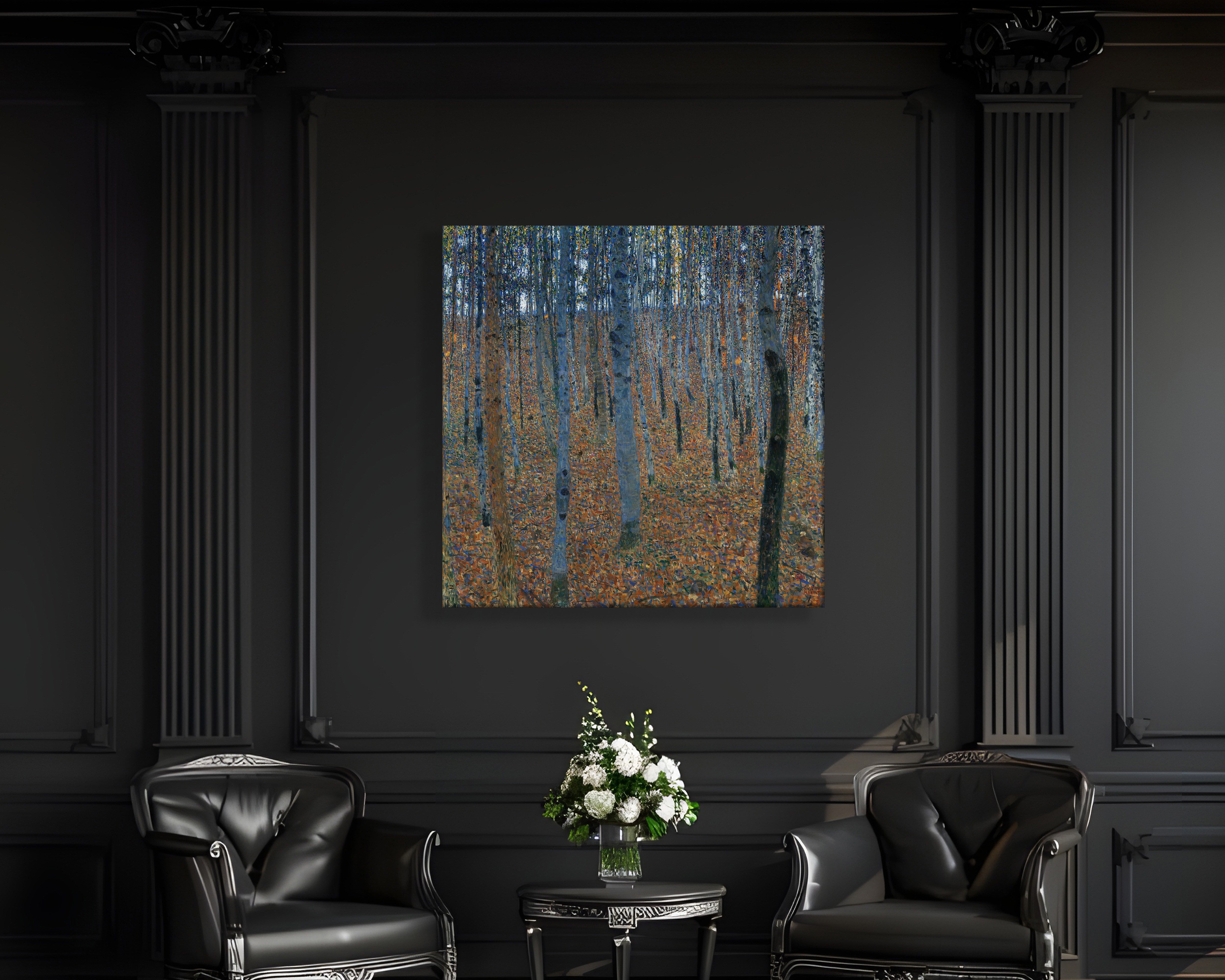 Gustav Klimt Kayın Ormanı I Kanvas Tablo – Beech Forest I 1902 | S