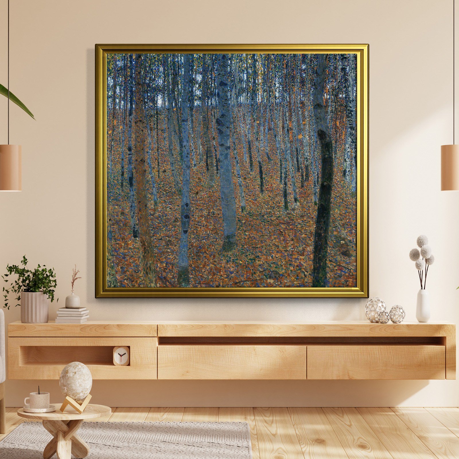 Gustav Klimt Kayın Ormanı I Kanvas Tablo – Beech Forest I 1902 | S