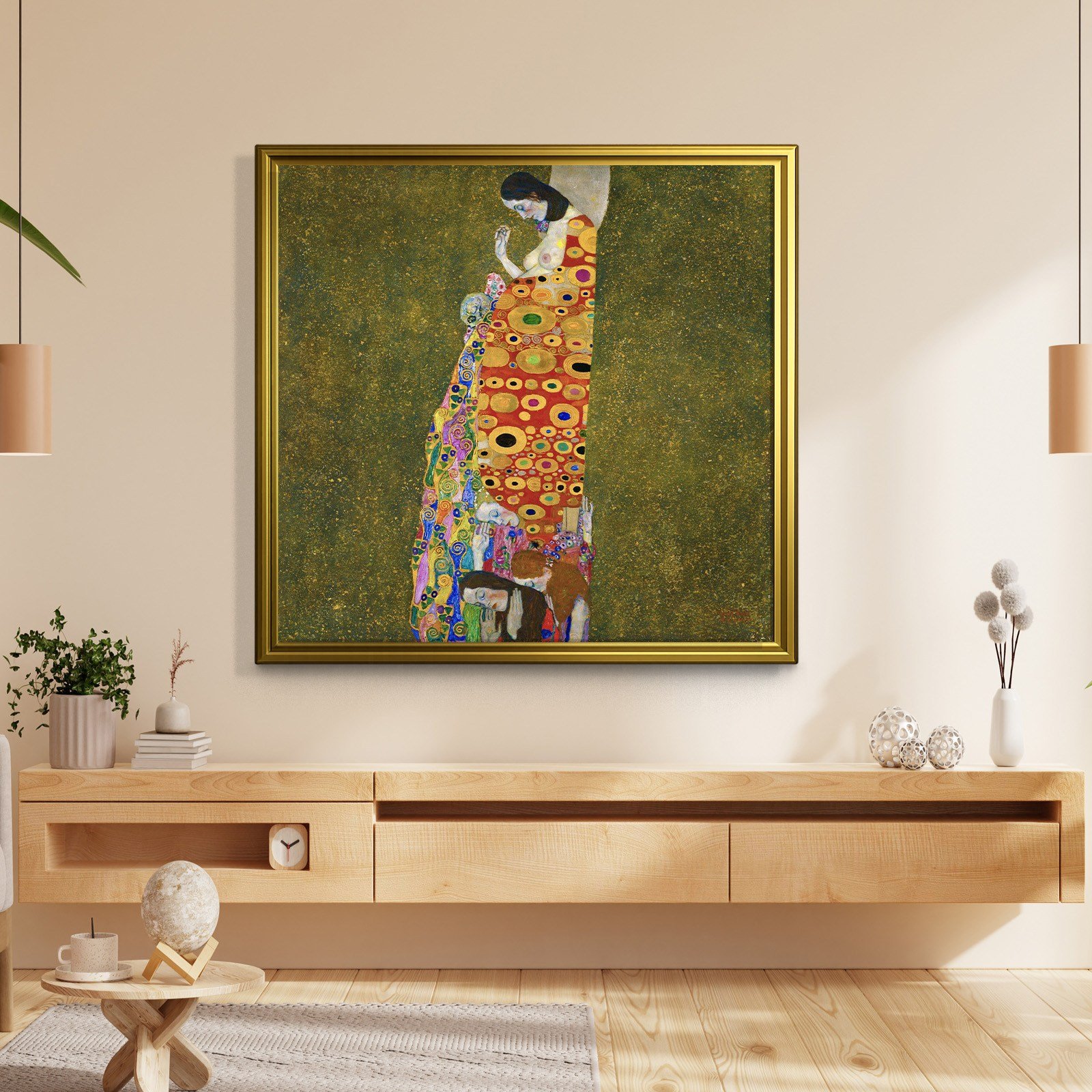 Gustav Klimt Umut II Kanvas Tablo – Hope II 1907-1908