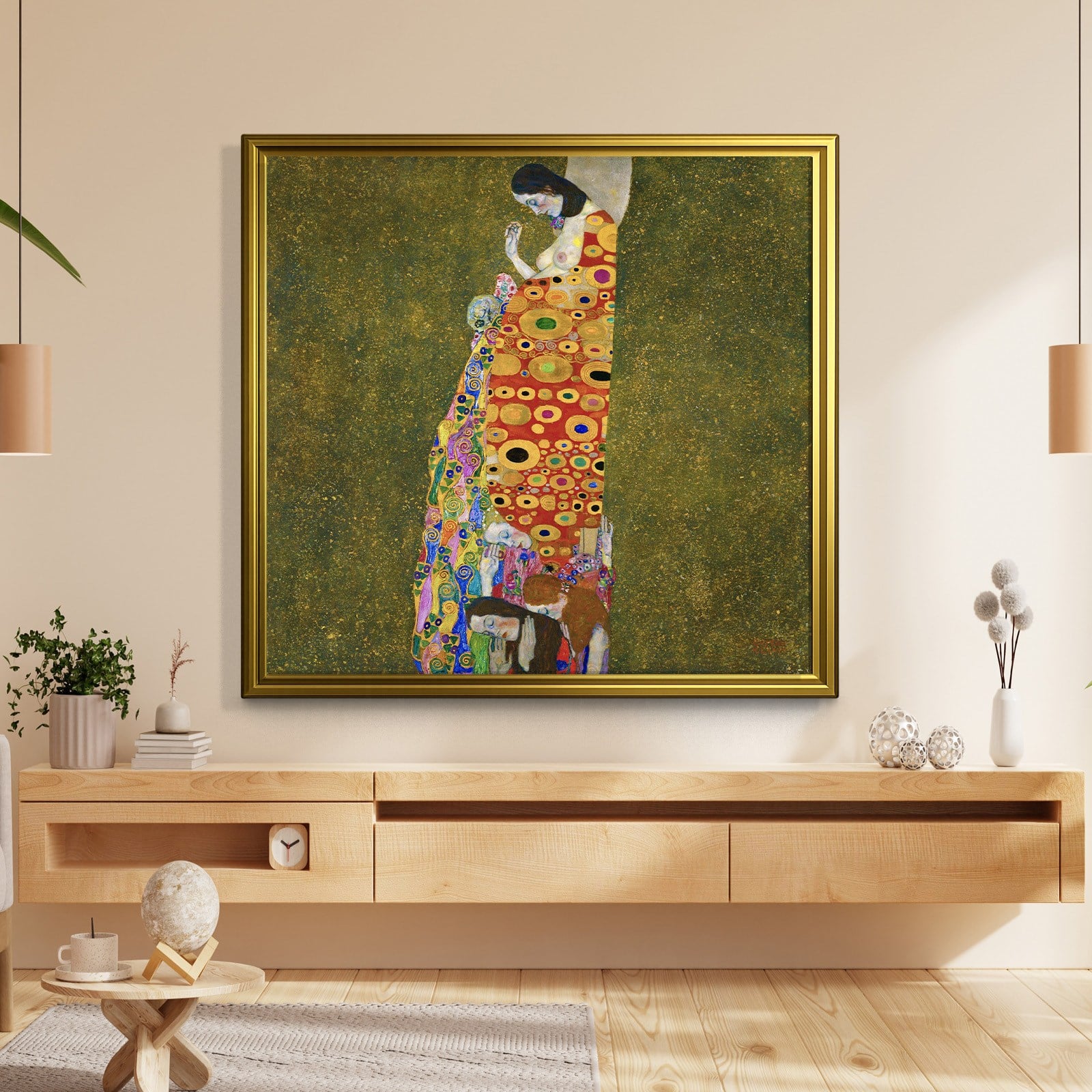 Gustav Klimt Umut II Kanvas Tablo – Hope II 1907-1908