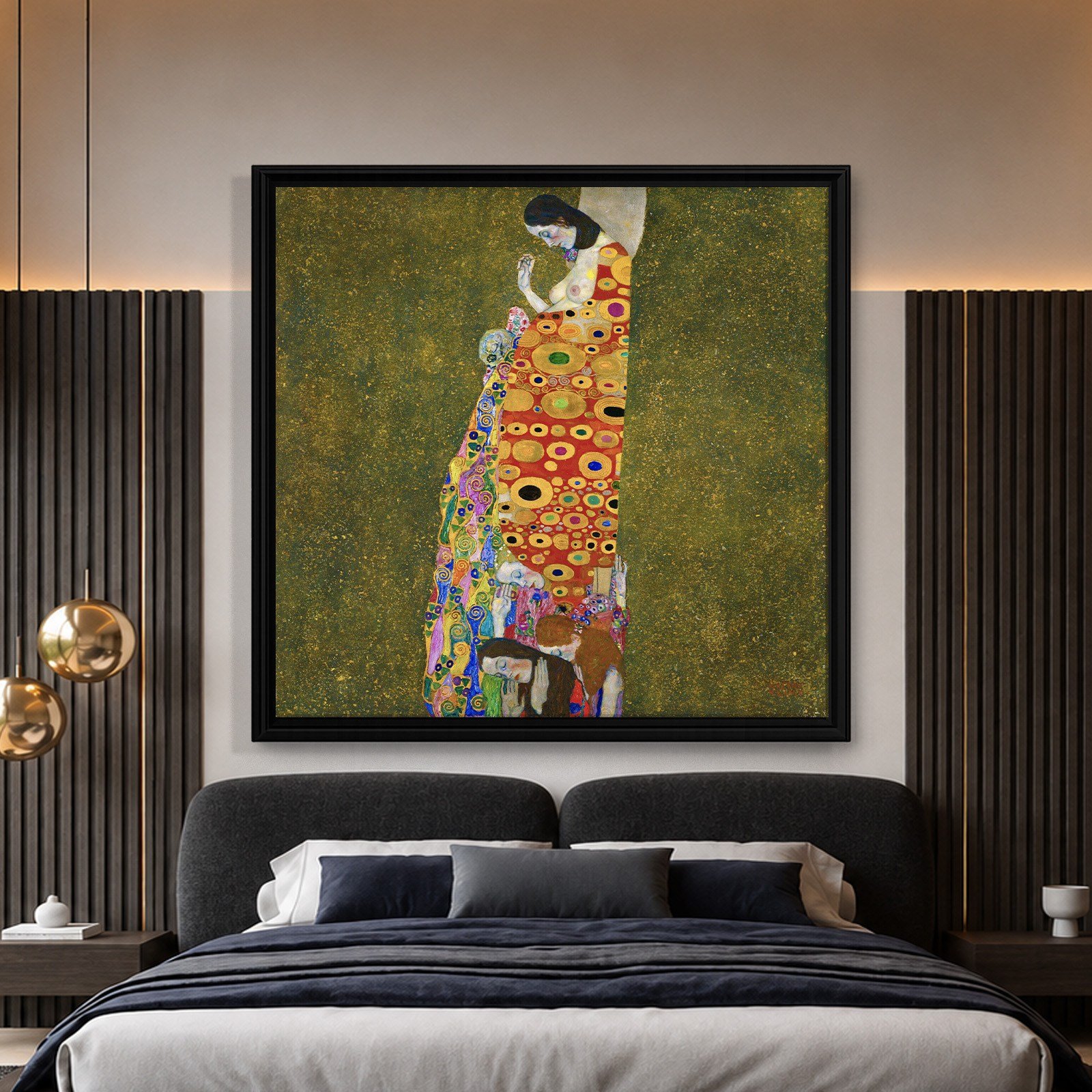 Gustav Klimt Umut II Kanvas Tablo – Hope II 1907-1908