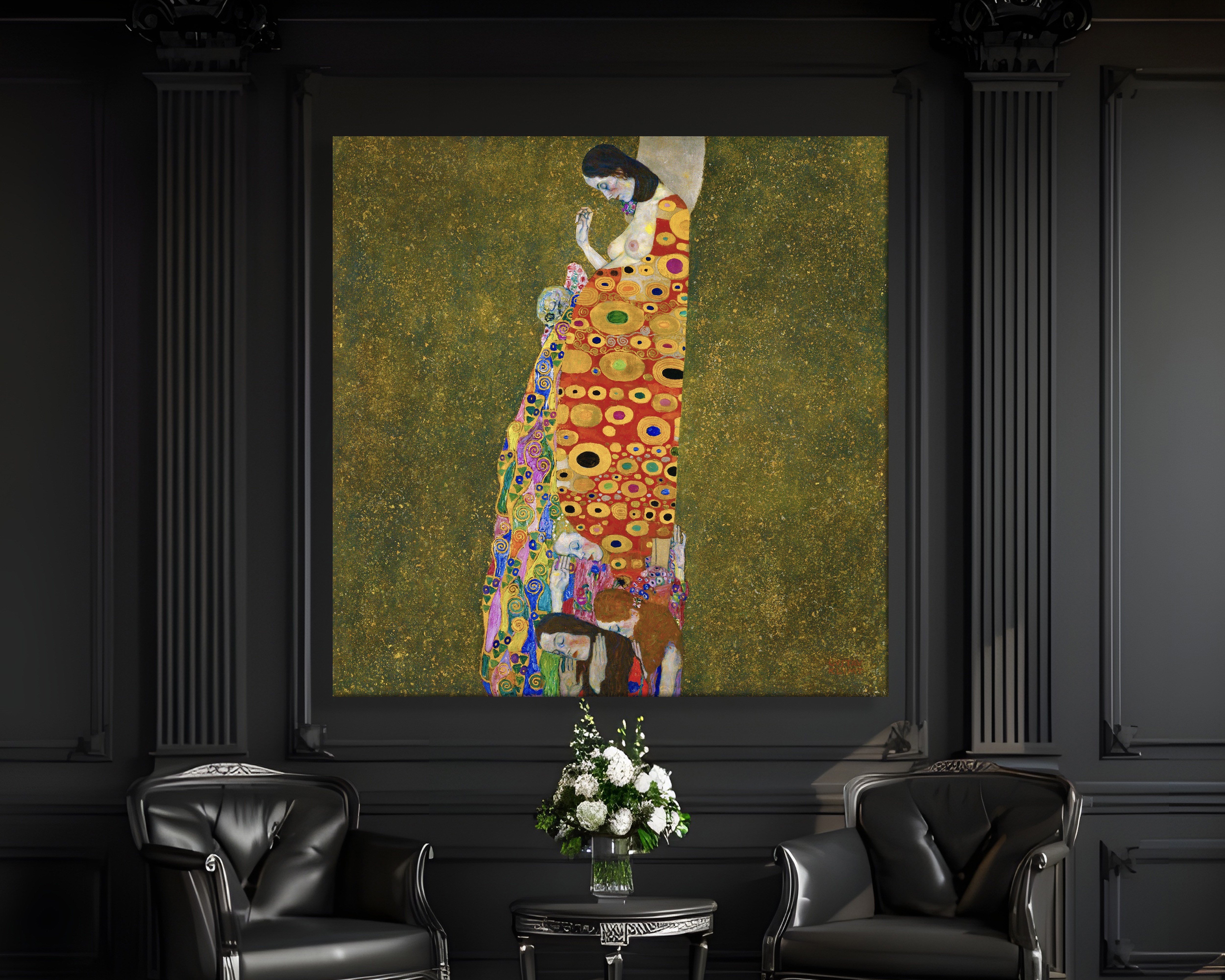Gustav Klimt Umut II Kanvas Tablo – Hope II 1907-1908
