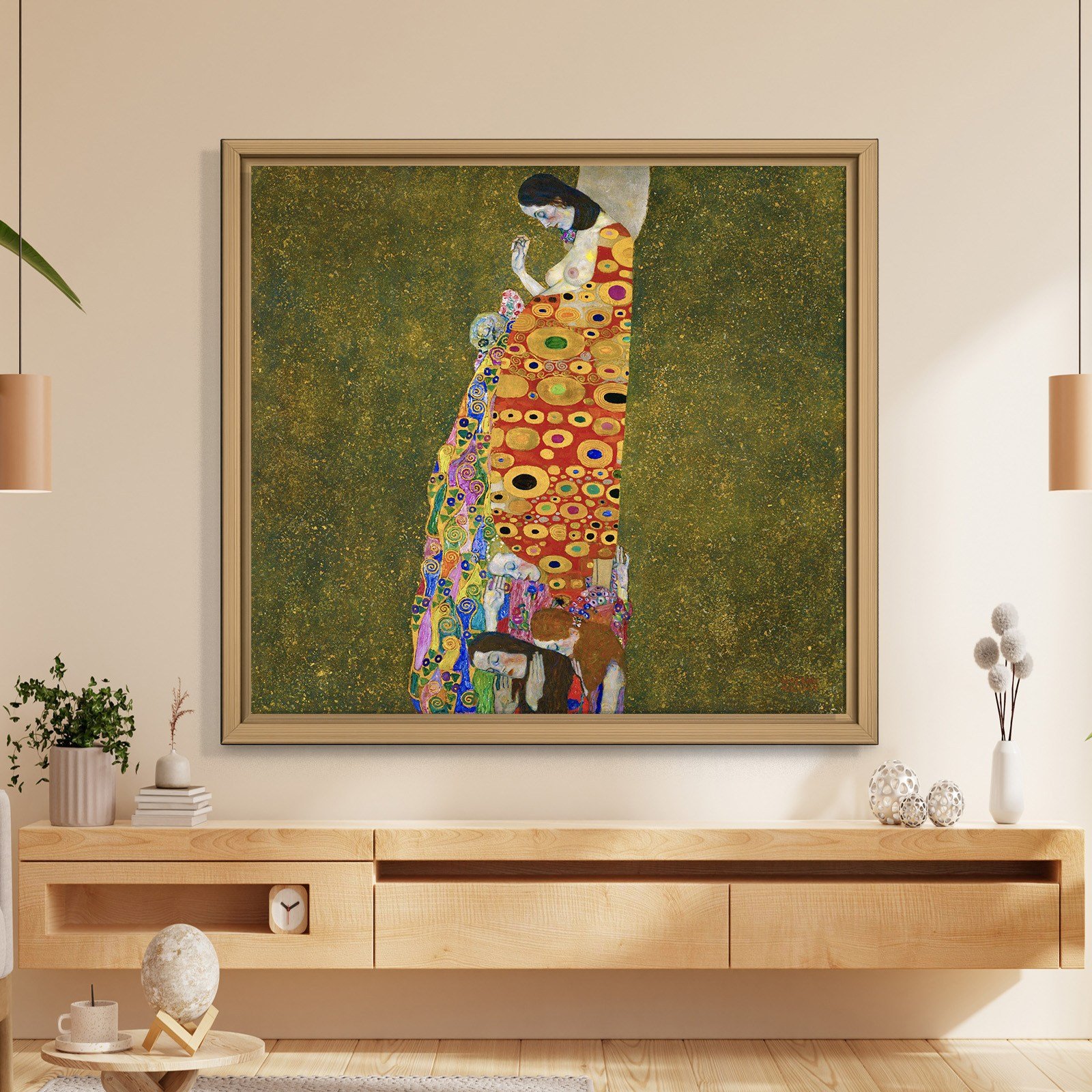 Gustav Klimt Umut II Kanvas Tablo – Hope II 1907-1908