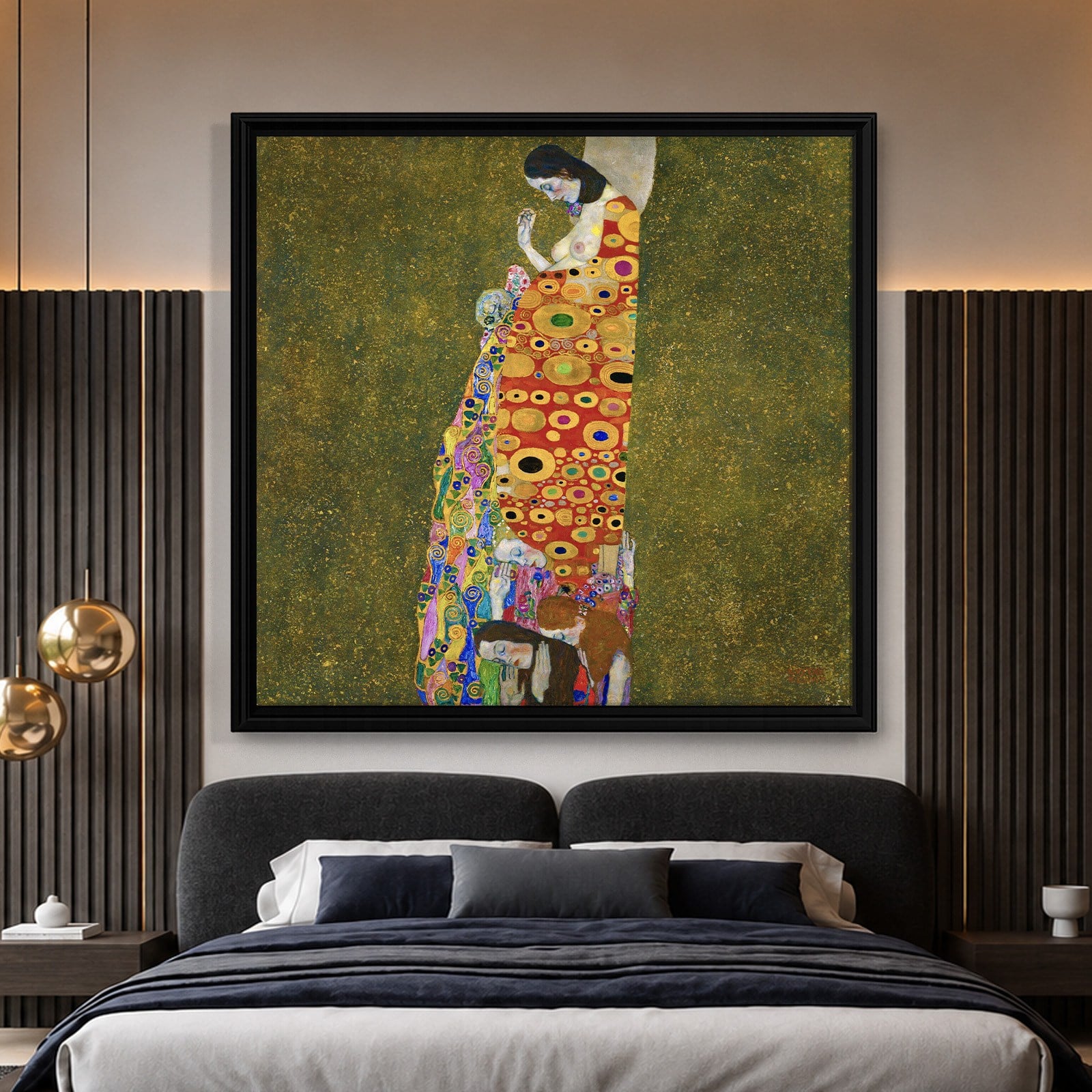 Gustav Klimt Umut II Kanvas Tablo – Hope II 1907-1908
