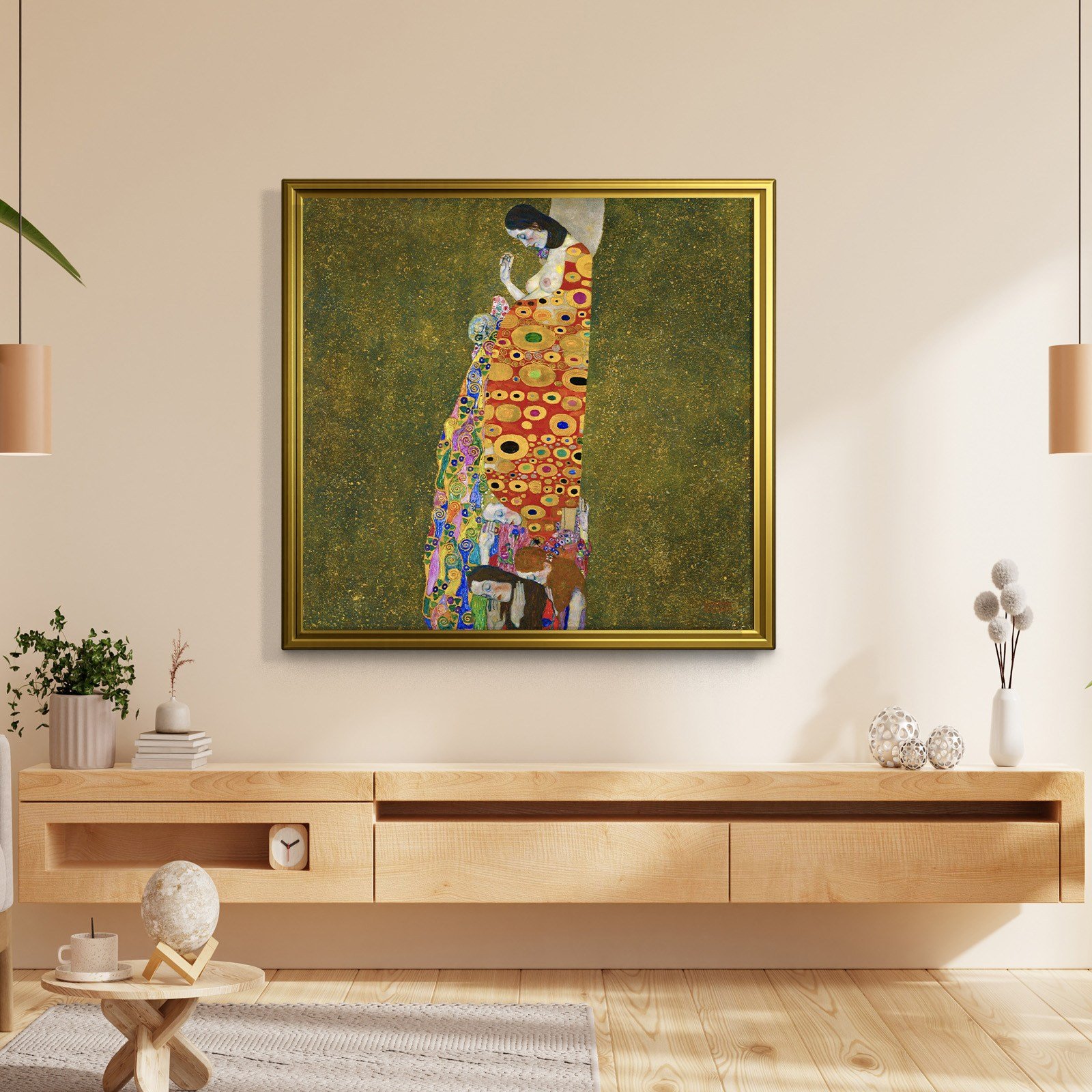 Gustav Klimt Umut II Kanvas Tablo – Hope II 1907-1908