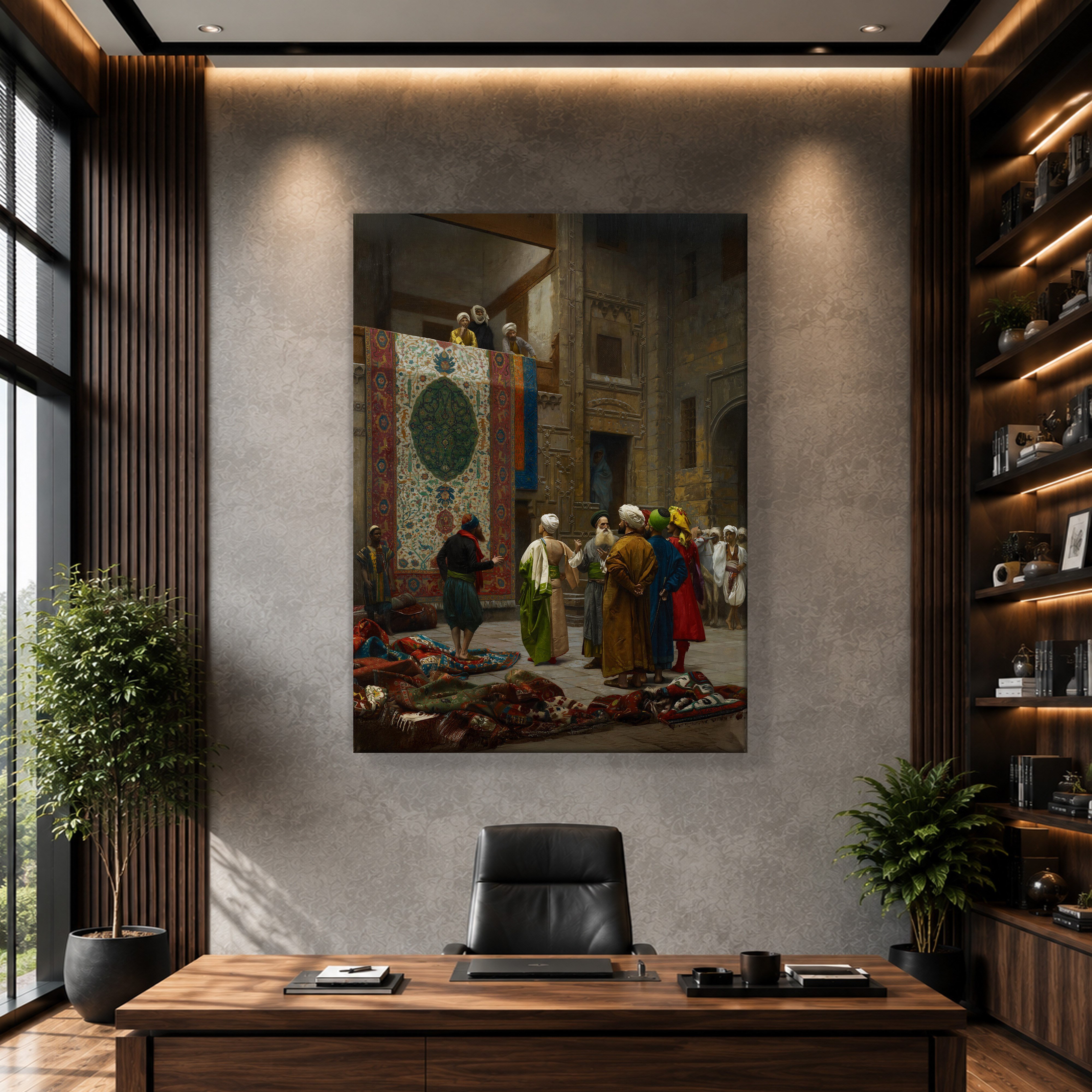 Halı Tüccarı Kanvas Tablo – Jean-Léon Gérôme Klasik Oryantalist Sanat Eseri