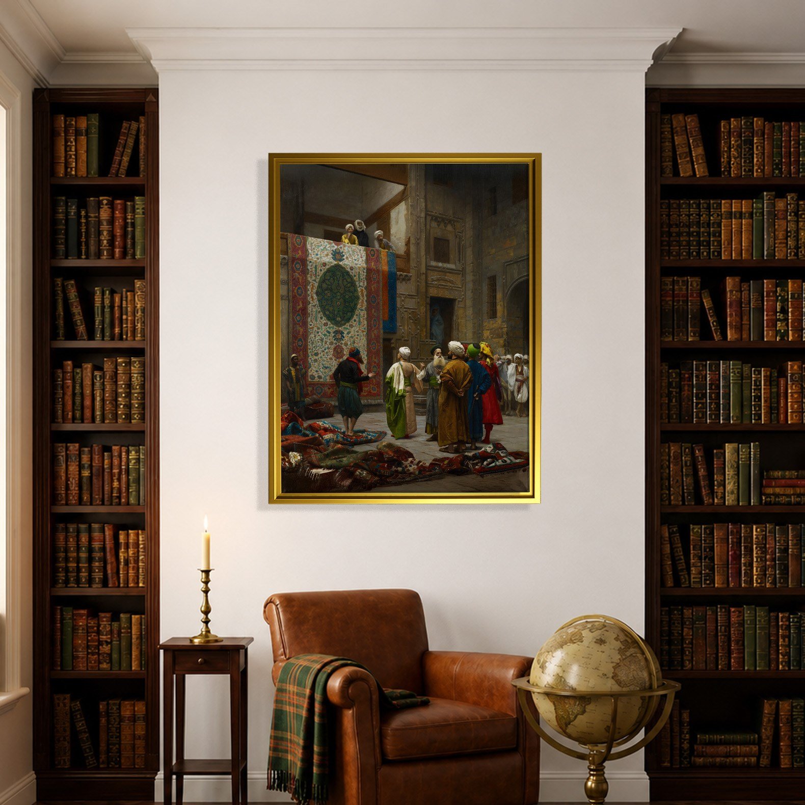 Halı Tüccarı Kanvas Tablo – Jean-Léon Gérôme Klasik Oryantalist Sanat Eseri