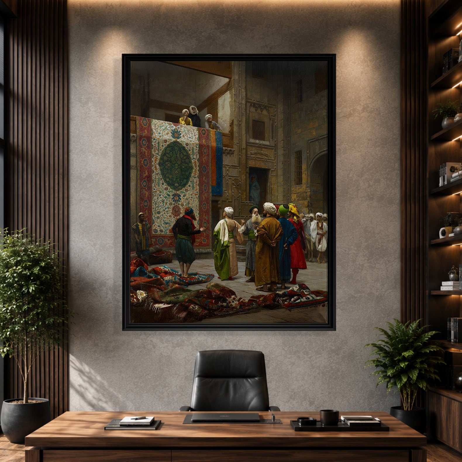 Halı Tüccarı Kanvas Tablo – Jean-Léon Gérôme Klasik Oryantalist Sanat Eseri