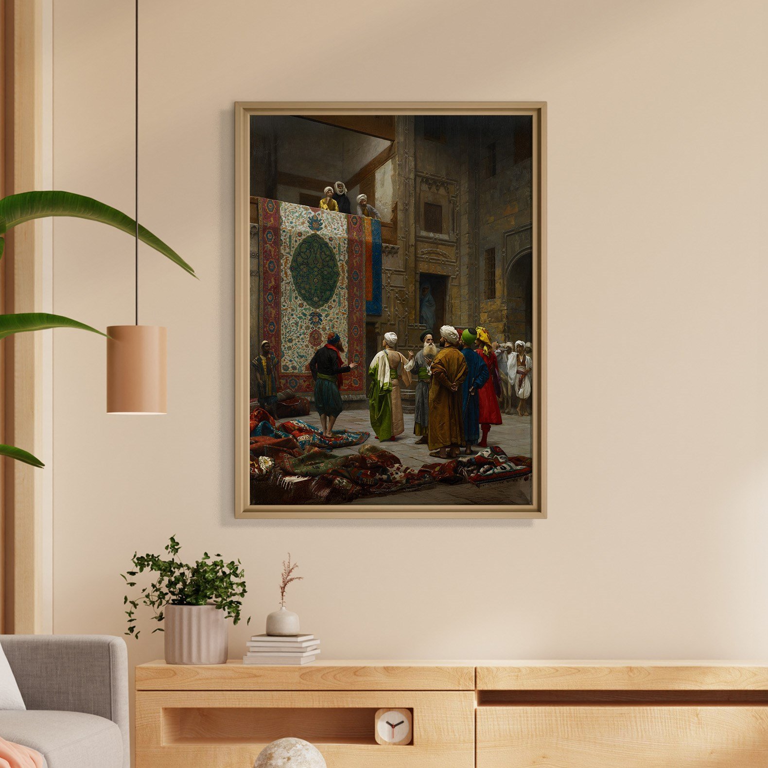 Halı Tüccarı Kanvas Tablo – Jean-Léon Gérôme Klasik Oryantalist Sanat Eseri
