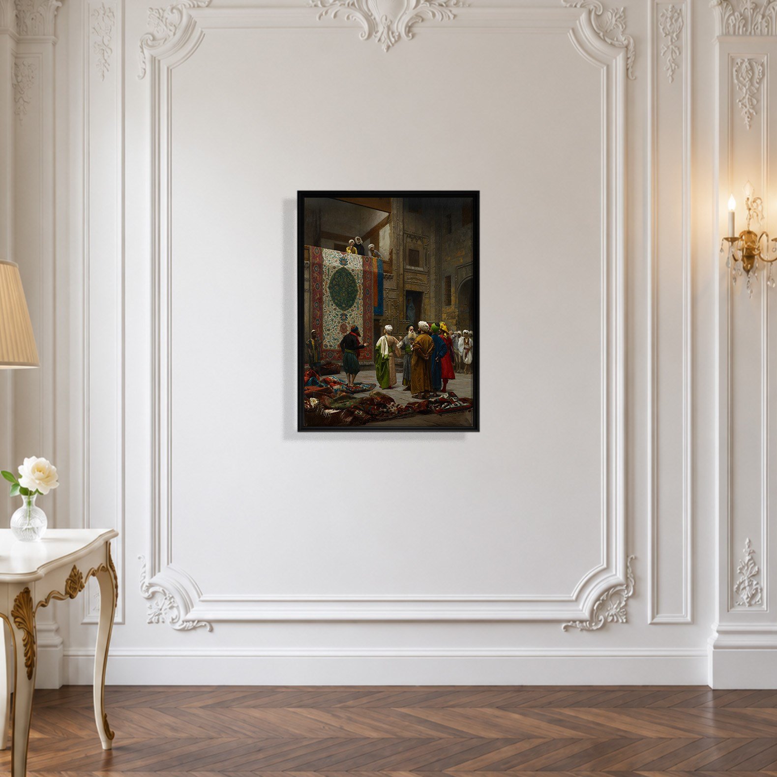 Halı Tüccarı Kanvas Tablo – Jean-Léon Gérôme Klasik Oryantalist Sanat Eseri