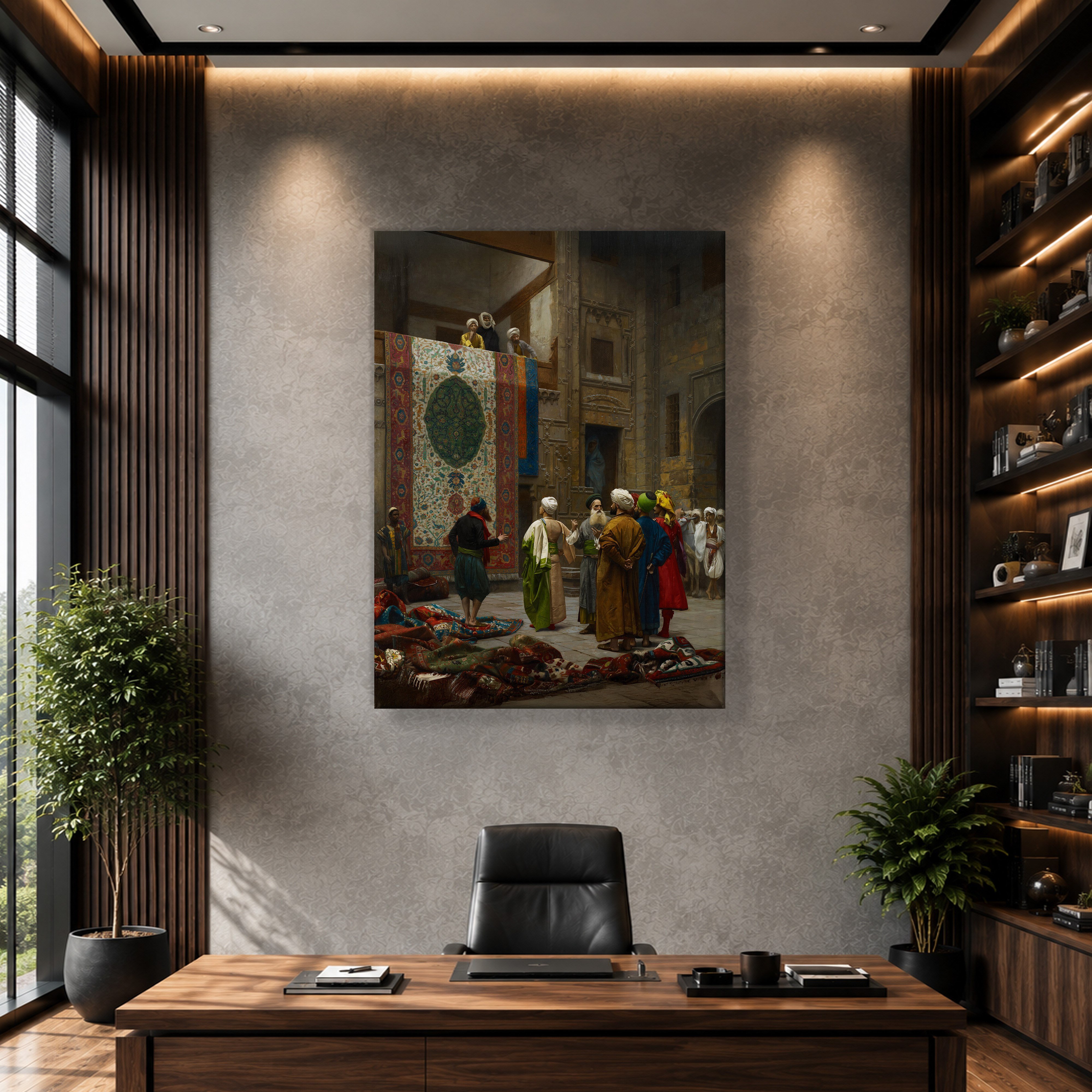 Halı Tüccarı Kanvas Tablo – Jean-Léon Gérôme Klasik Oryantalist Sanat Eseri