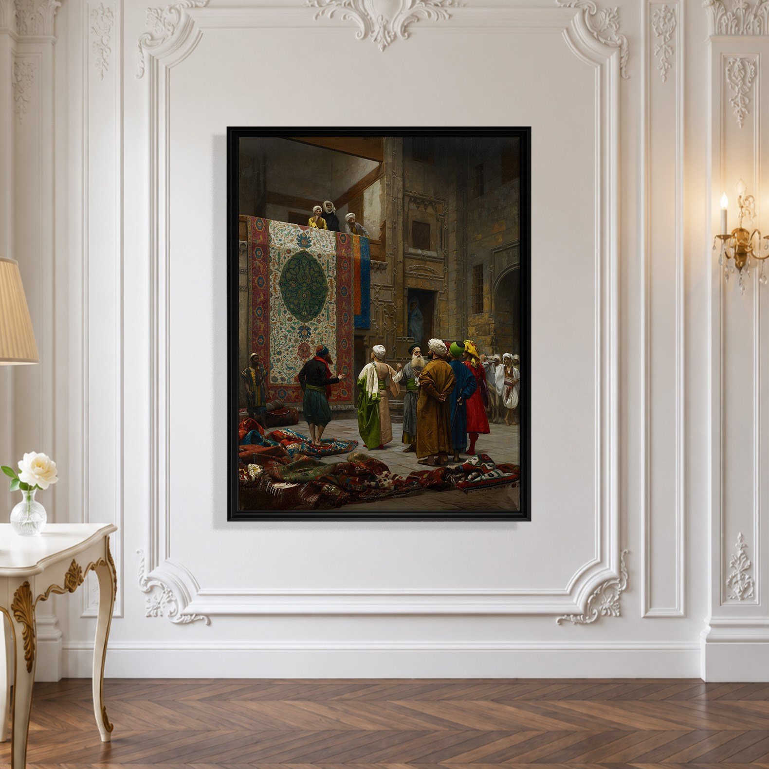Halı Tüccarı Kanvas Tablo – Jean-Léon Gérôme Klasik Oryantalist Sanat Eseri