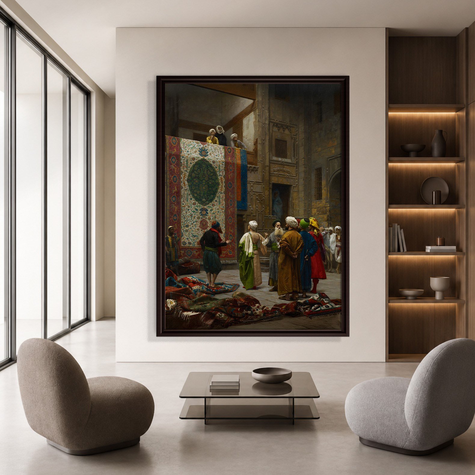 Halı Tüccarı Kanvas Tablo – Jean-Léon Gérôme Klasik Oryantalist Sanat Eseri