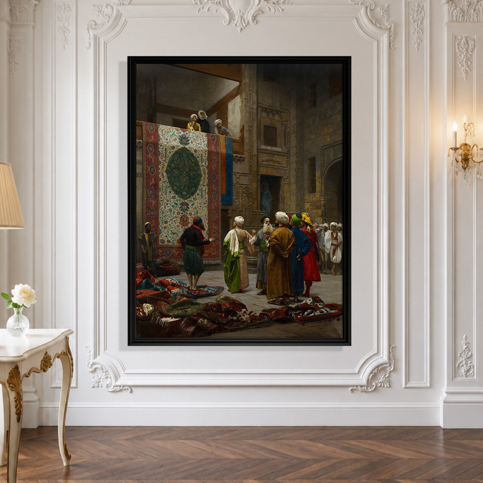 Halı Tüccarı Kanvas Tablo – Jean-Léon Gérôme Klasik Oryantalist Sanat Eseri