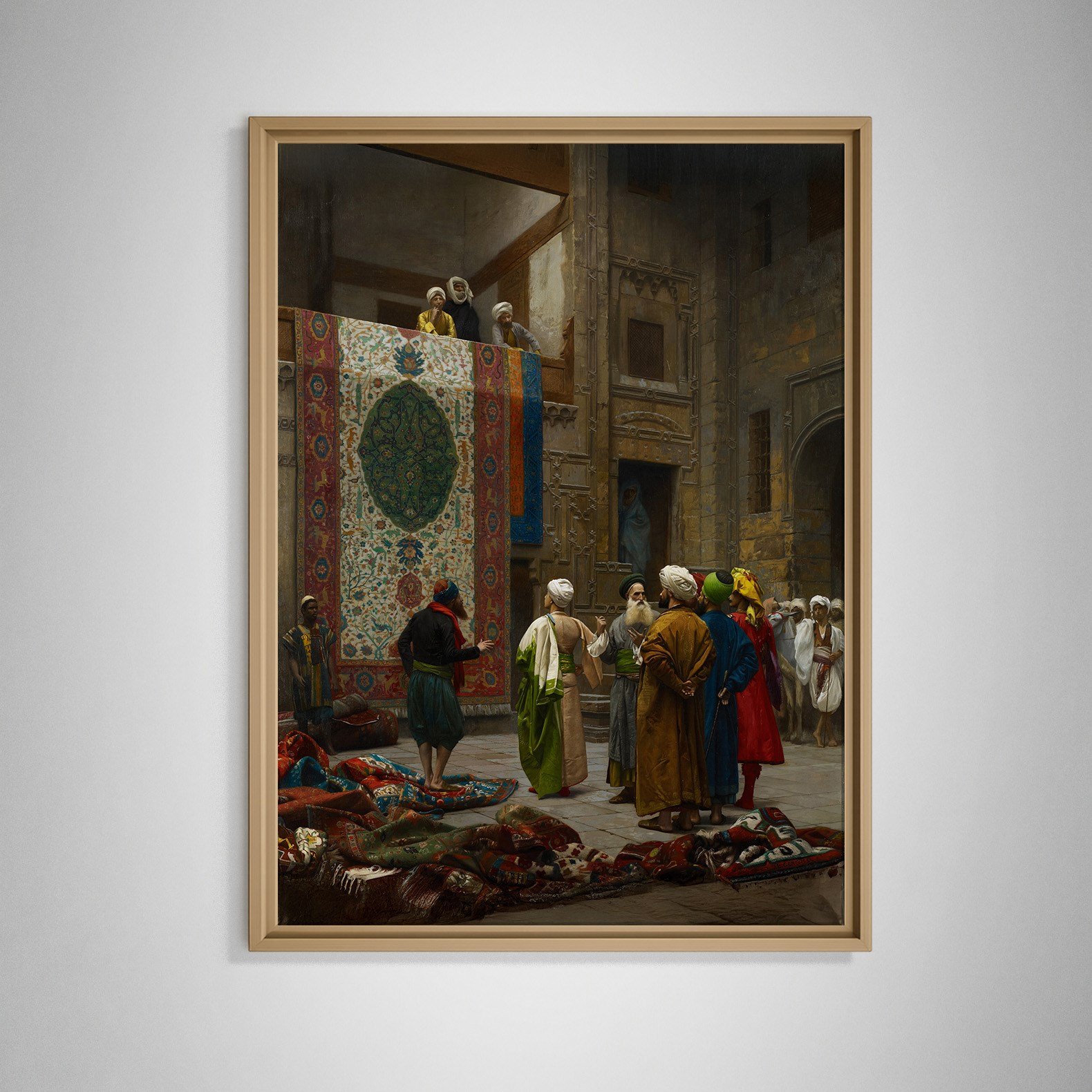 Halı Tüccarı Kanvas Tablo – Jean-Léon Gérôme Klasik Oryantalist Sanat Eseri