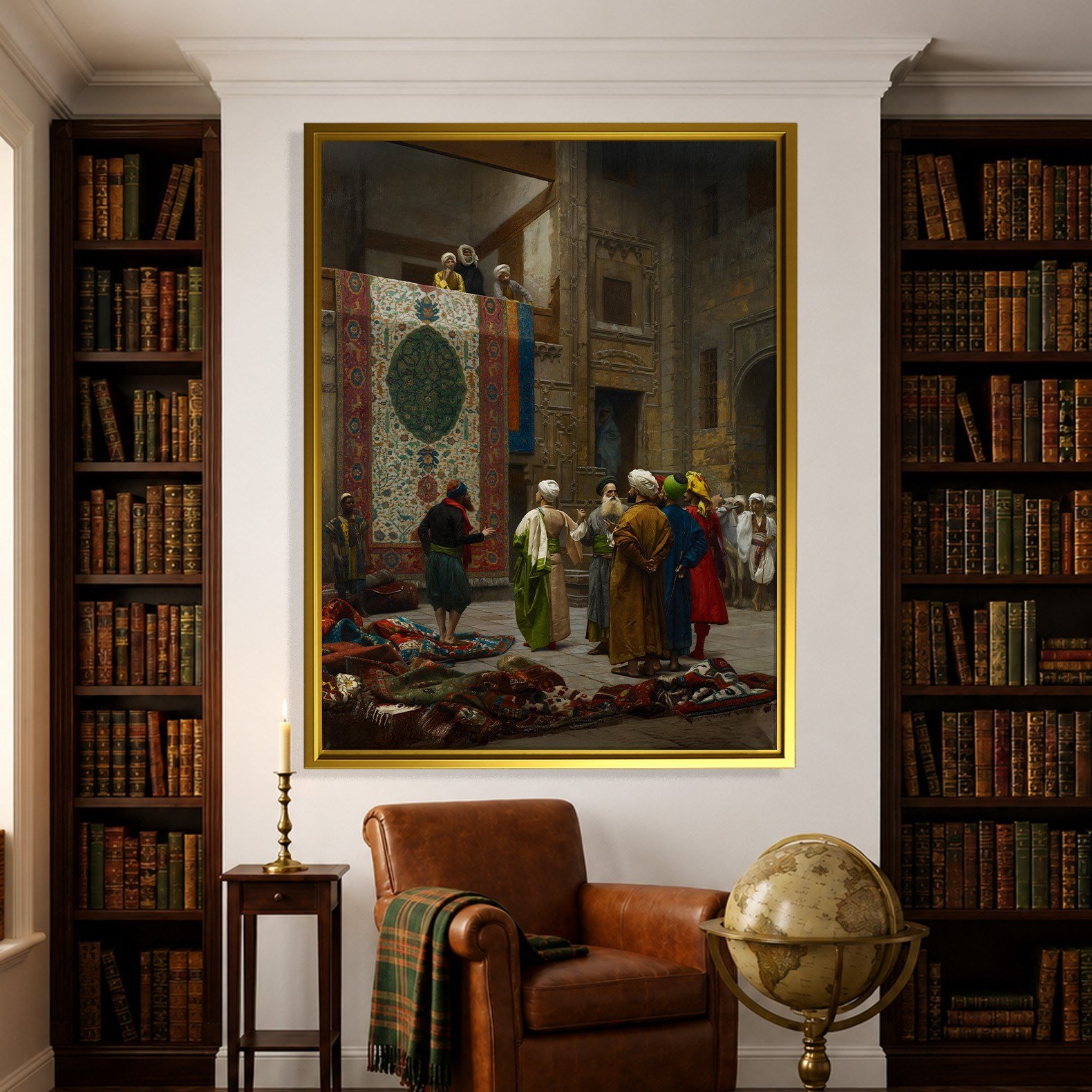 Halı Tüccarı Kanvas Tablo – Jean-Léon Gérôme Klasik Oryantalist Sanat Eseri