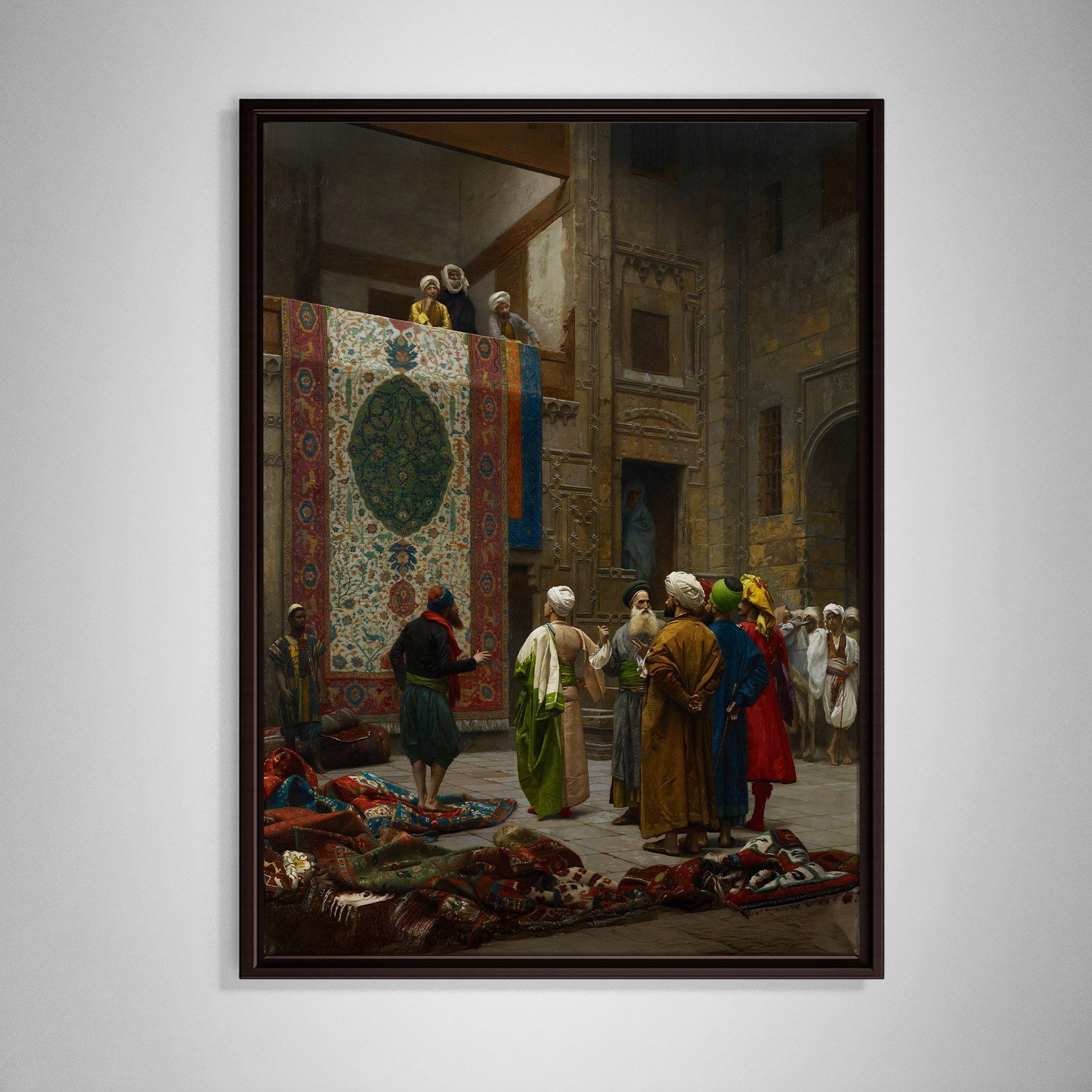 Halı Tüccarı Kanvas Tablo – Jean-Léon Gérôme Klasik Oryantalist Sanat Eseri