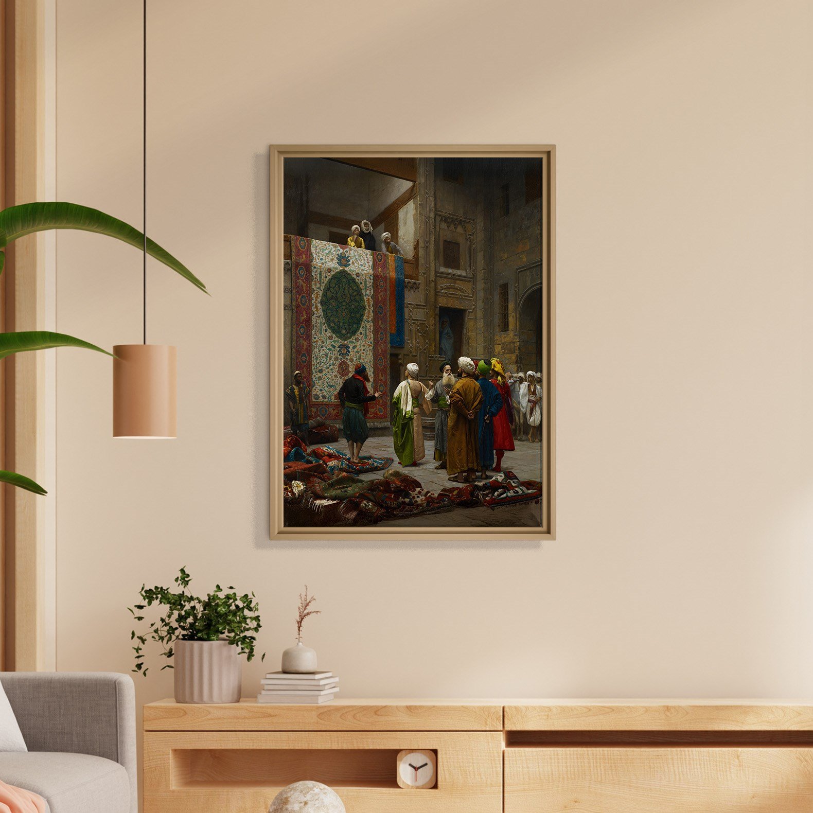 Halı Tüccarı Kanvas Tablo – Jean-Léon Gérôme Klasik Oryantalist Sanat Eseri