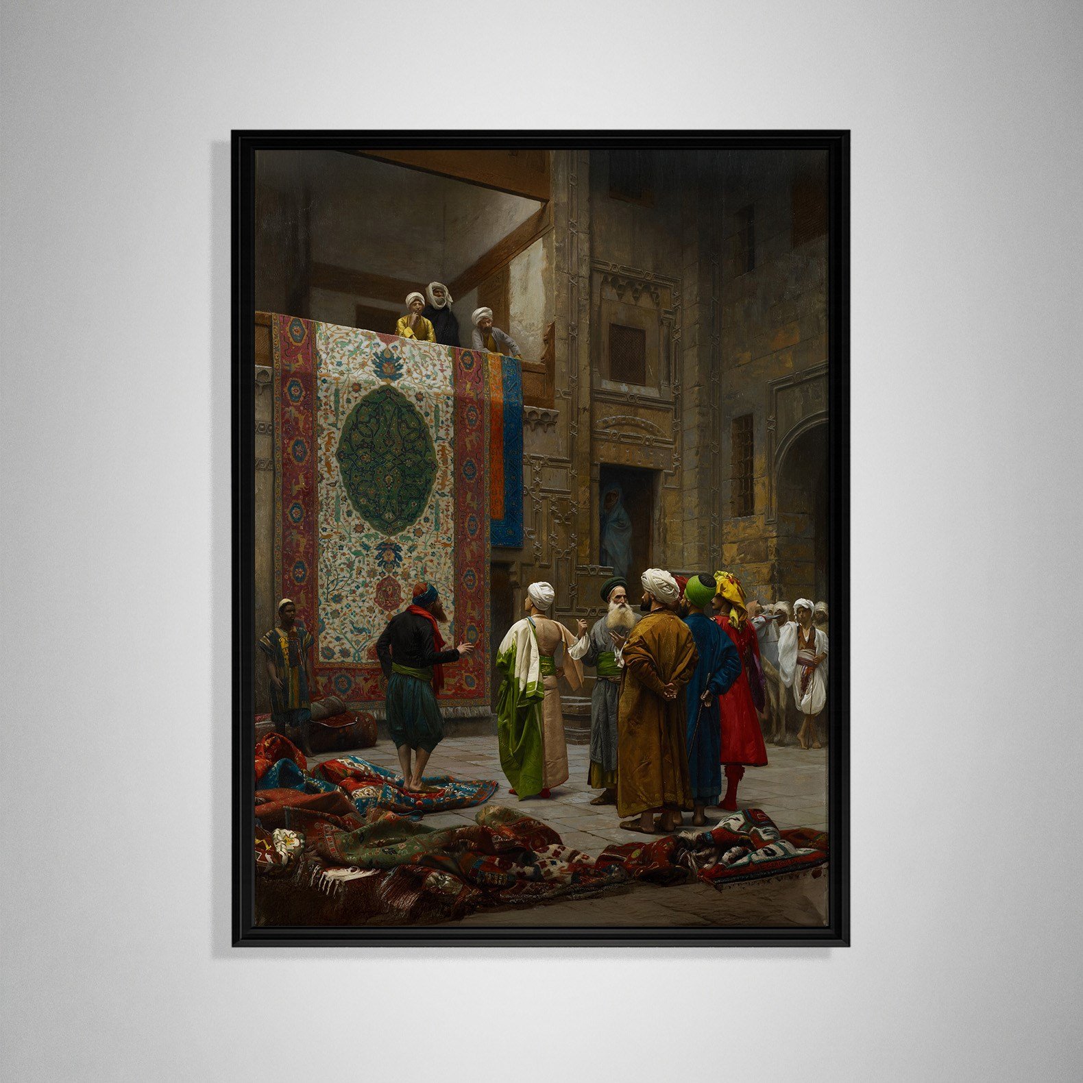 Halı Tüccarı Kanvas Tablo – Jean-Léon Gérôme Klasik Oryantalist Sanat Eseri