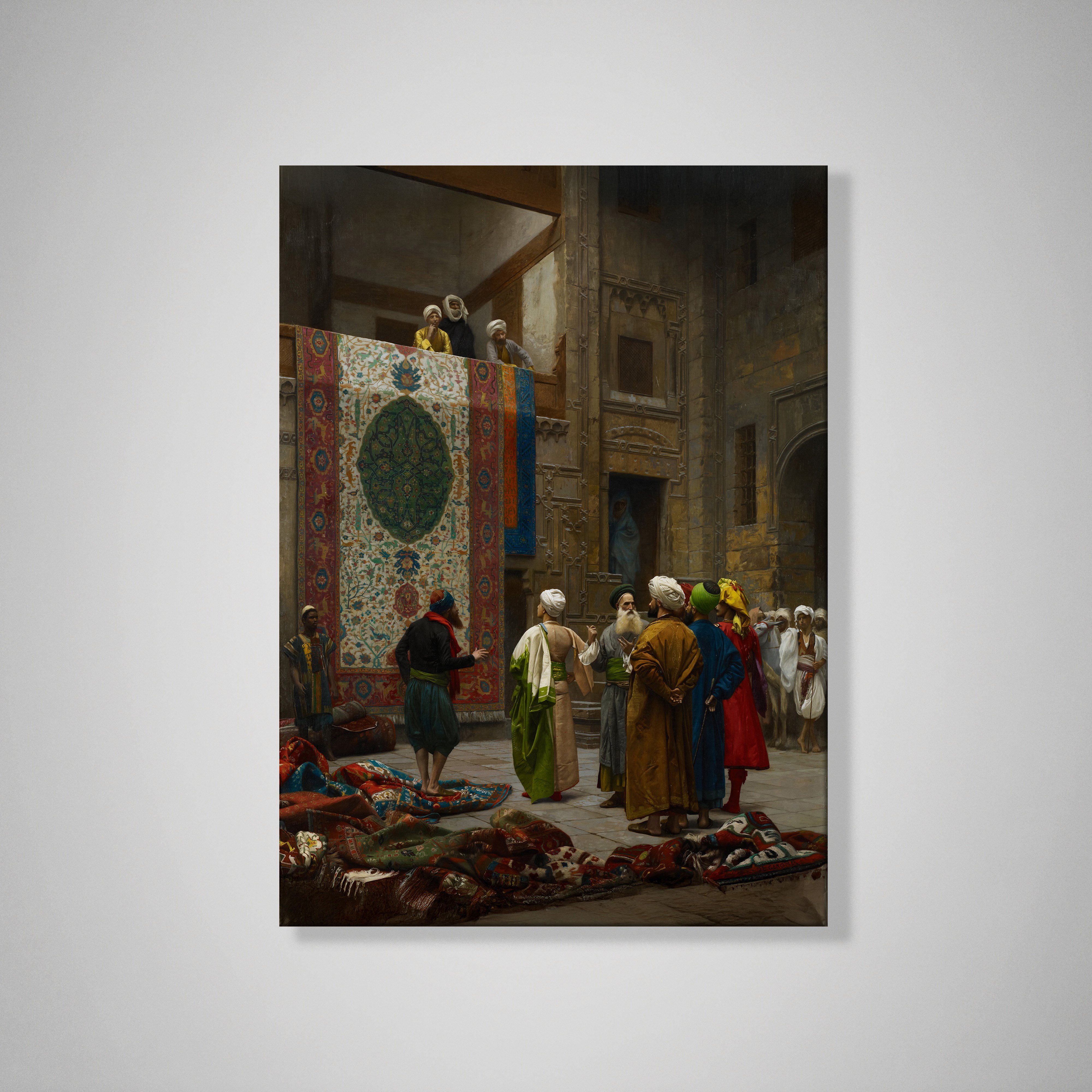 Halı Tüccarı Kanvas Tablo – Jean-Léon Gérôme Klasik Oryantalist Sanat Eseri