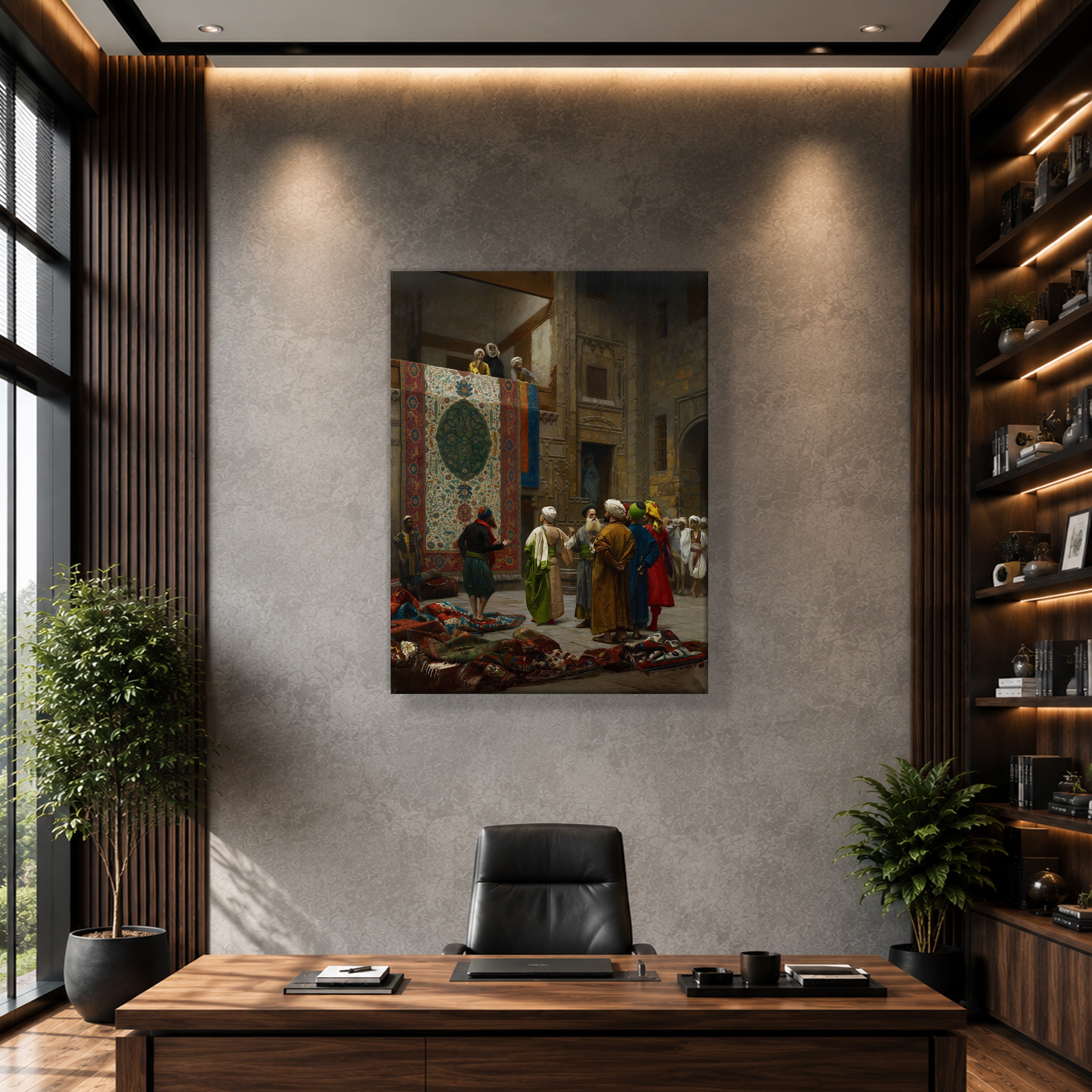 Halı Tüccarı Kanvas Tablo – Jean-Léon Gérôme Klasik Oryantalist Sanat Eseri