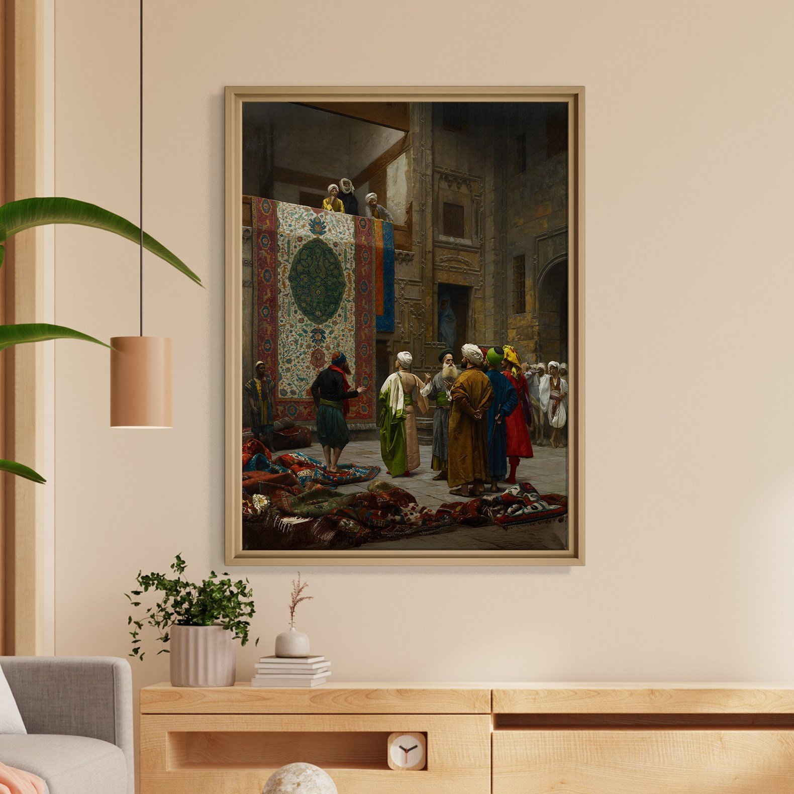 Halı Tüccarı Kanvas Tablo – Jean-Léon Gérôme Klasik Oryantalist Sanat Eseri