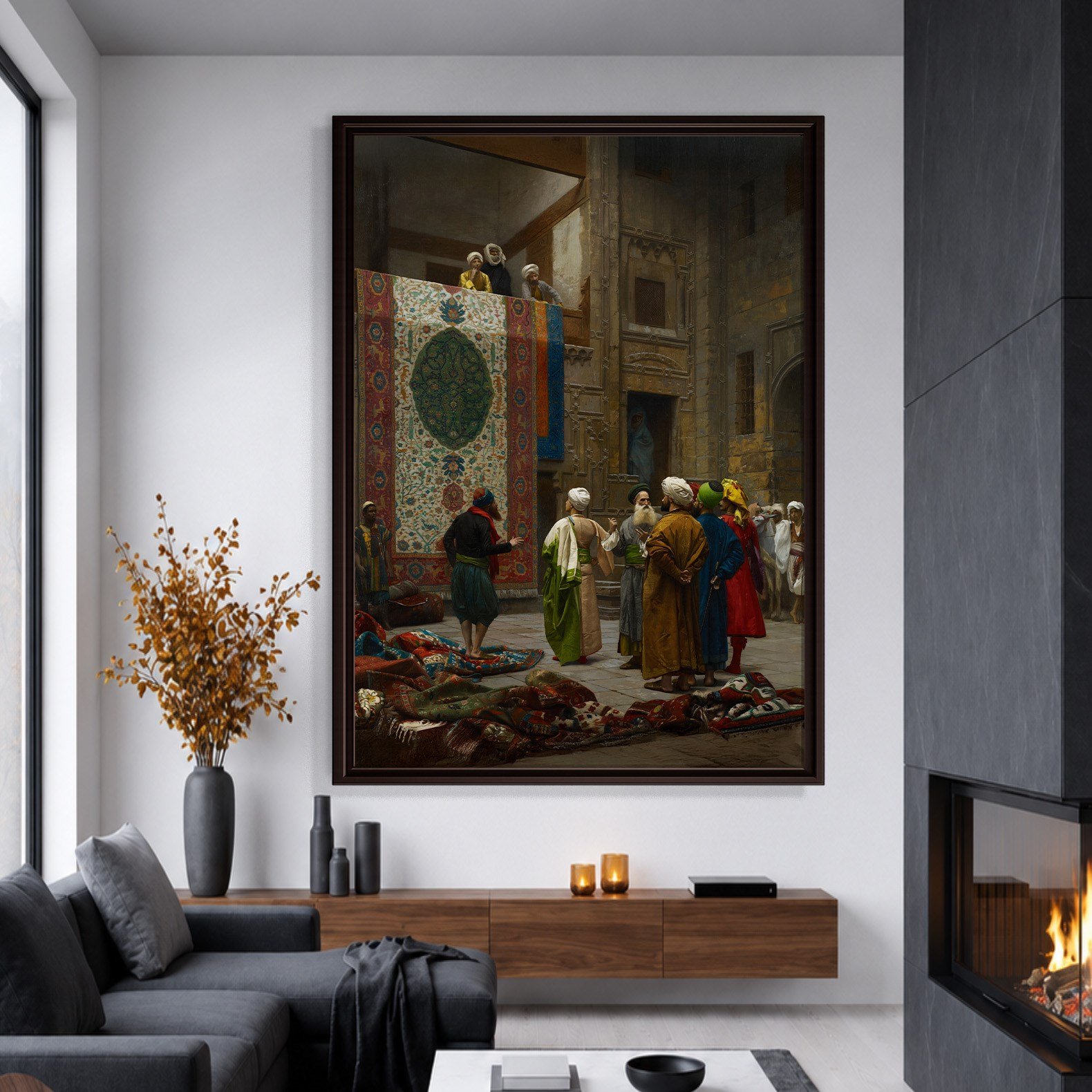 Halı Tüccarı Kanvas Tablo – Jean-Léon Gérôme Klasik Oryantalist Sanat Eseri
