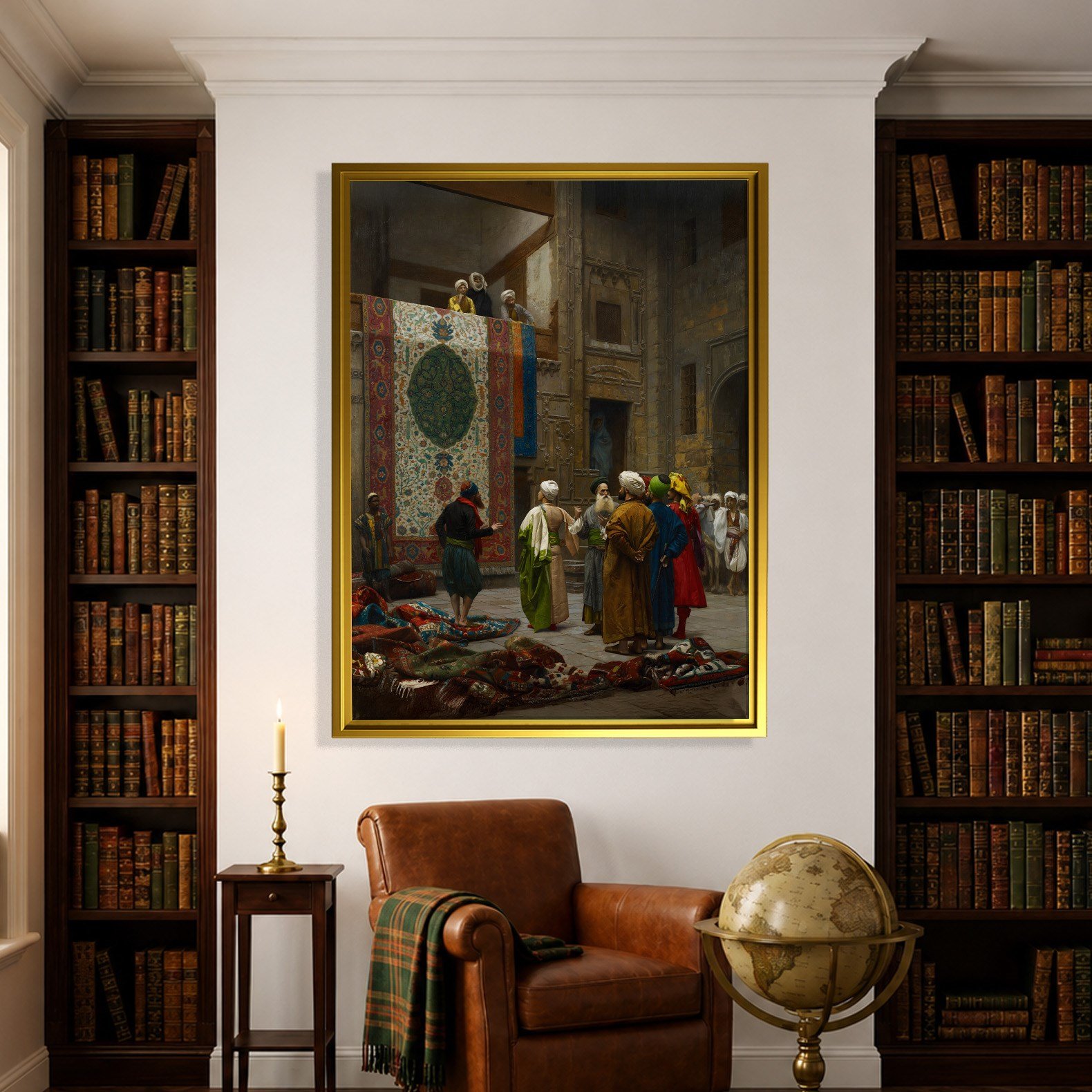 Halı Tüccarı Kanvas Tablo – Jean-Léon Gérôme Klasik Oryantalist Sanat Eseri
