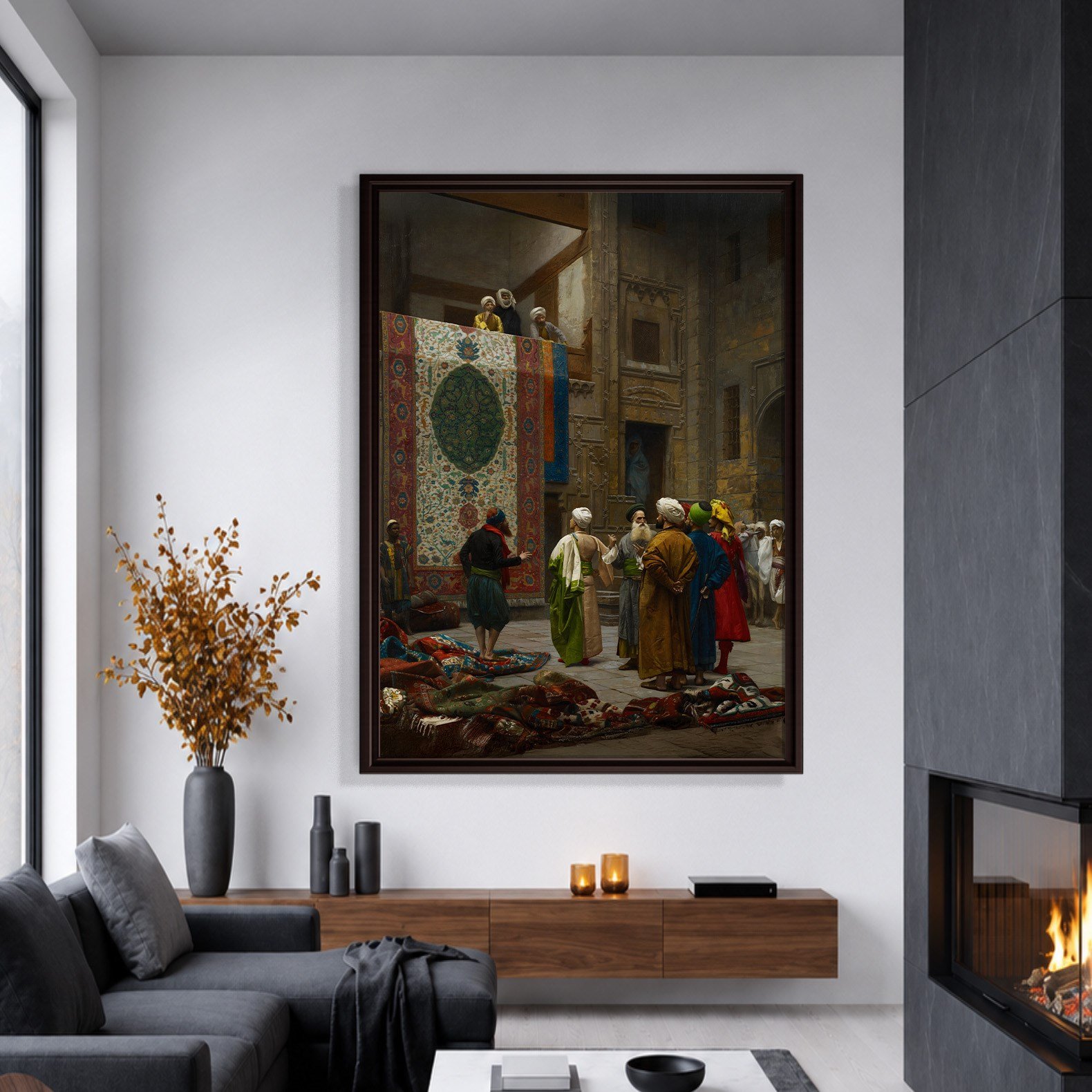 Halı Tüccarı Kanvas Tablo – Jean-Léon Gérôme Klasik Oryantalist Sanat Eseri