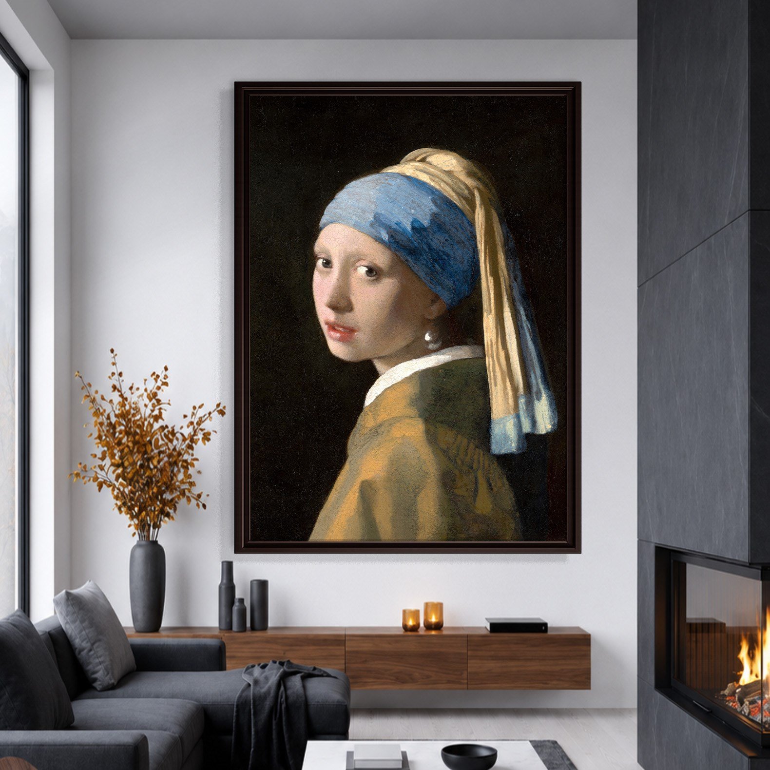 İnci Küpeli Kız Kanvas Tablo – Johannes Vermeer Girl with a Pearl Earring Klasik Sanat Eseri