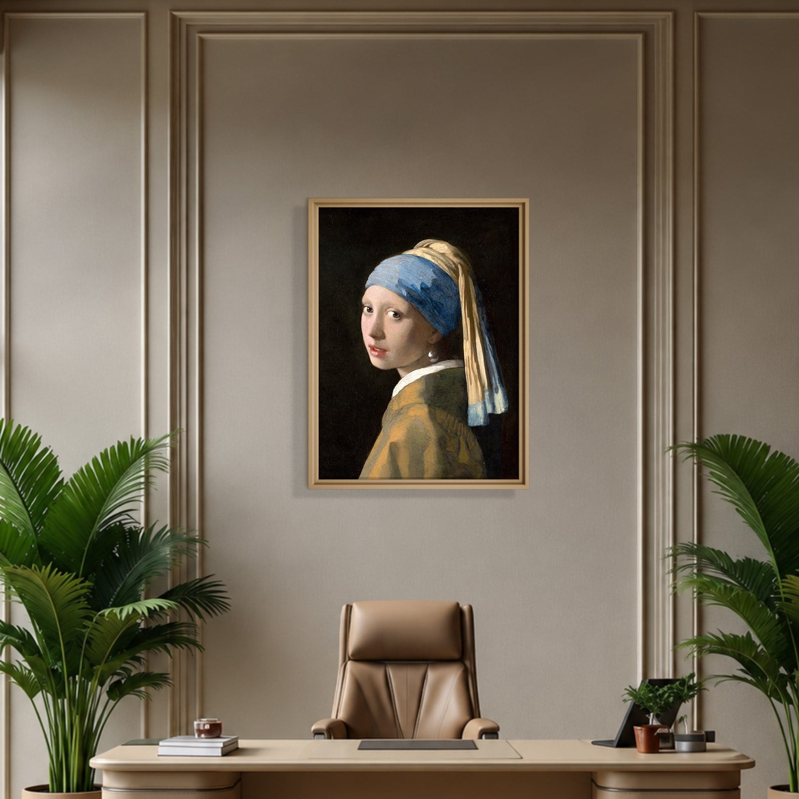 İnci Küpeli Kız Kanvas Tablo – Johannes Vermeer Girl with a Pearl Earring Klasik Sanat Eseri