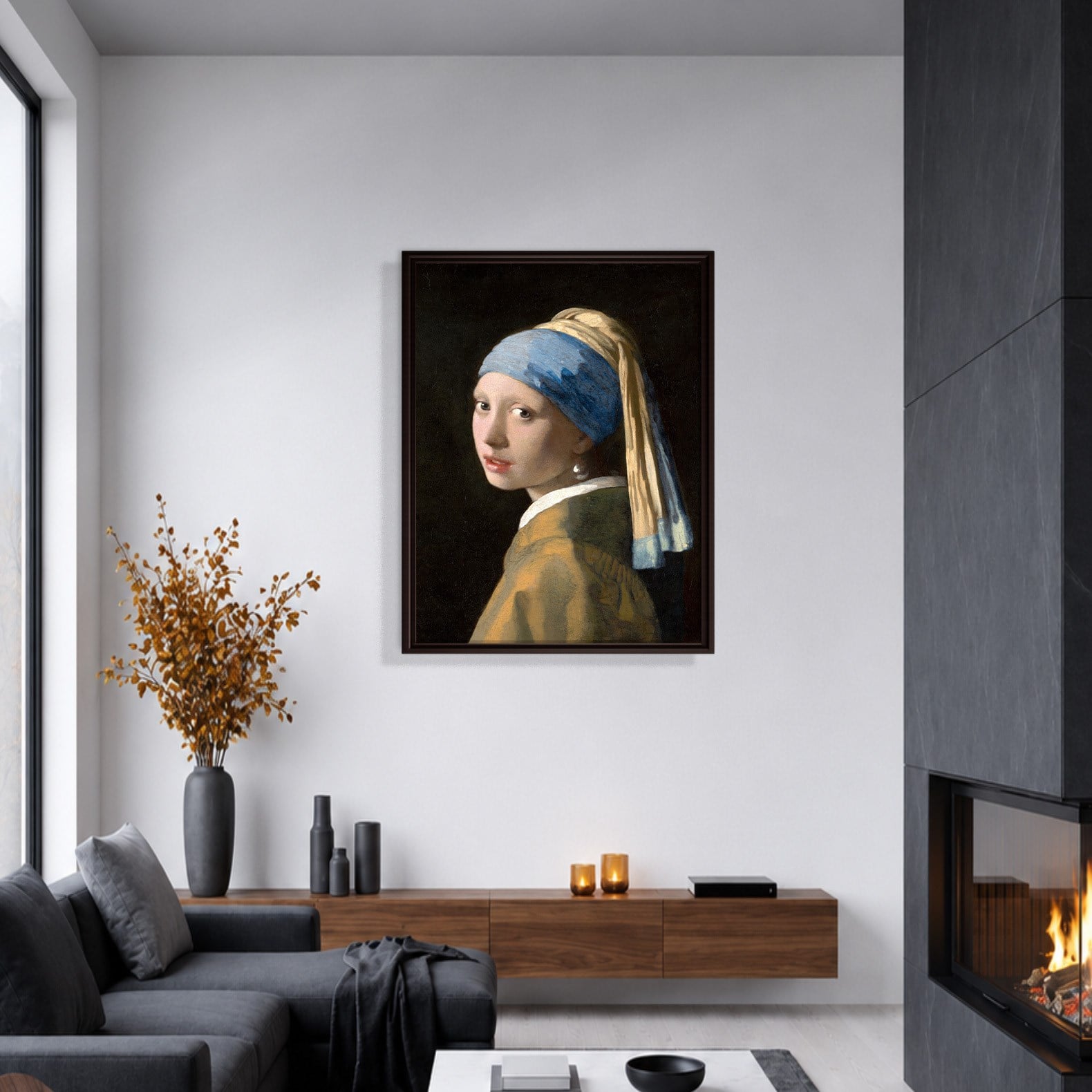 İnci Küpeli Kız Kanvas Tablo – Johannes Vermeer Girl with a Pearl Earring Klasik Sanat Eseri