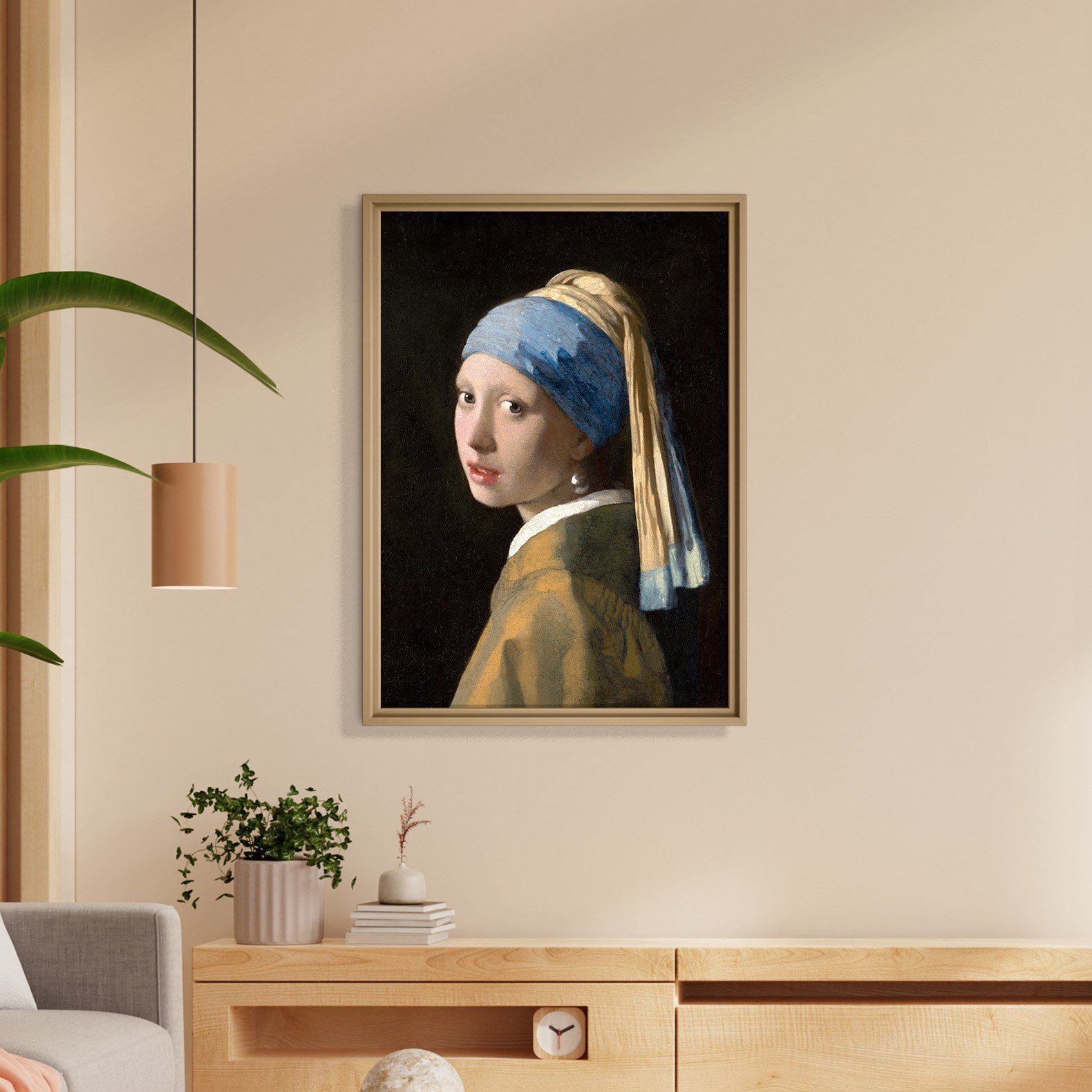 İnci Küpeli Kız Kanvas Tablo – Johannes Vermeer Girl with a Pearl Earring Klasik Sanat Eseri