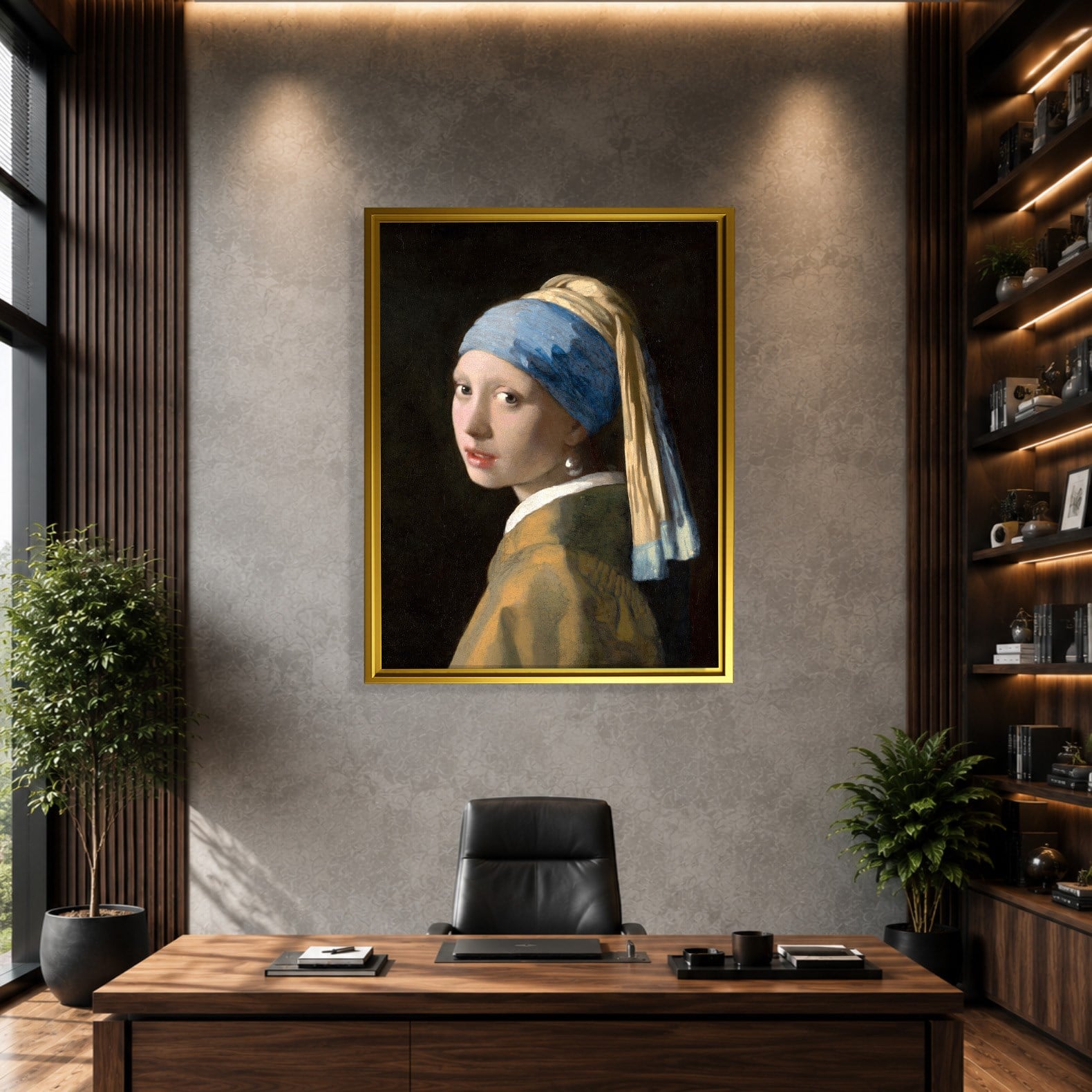İnci Küpeli Kız Kanvas Tablo – Johannes Vermeer Girl with a Pearl Earring Klasik Sanat Eseri