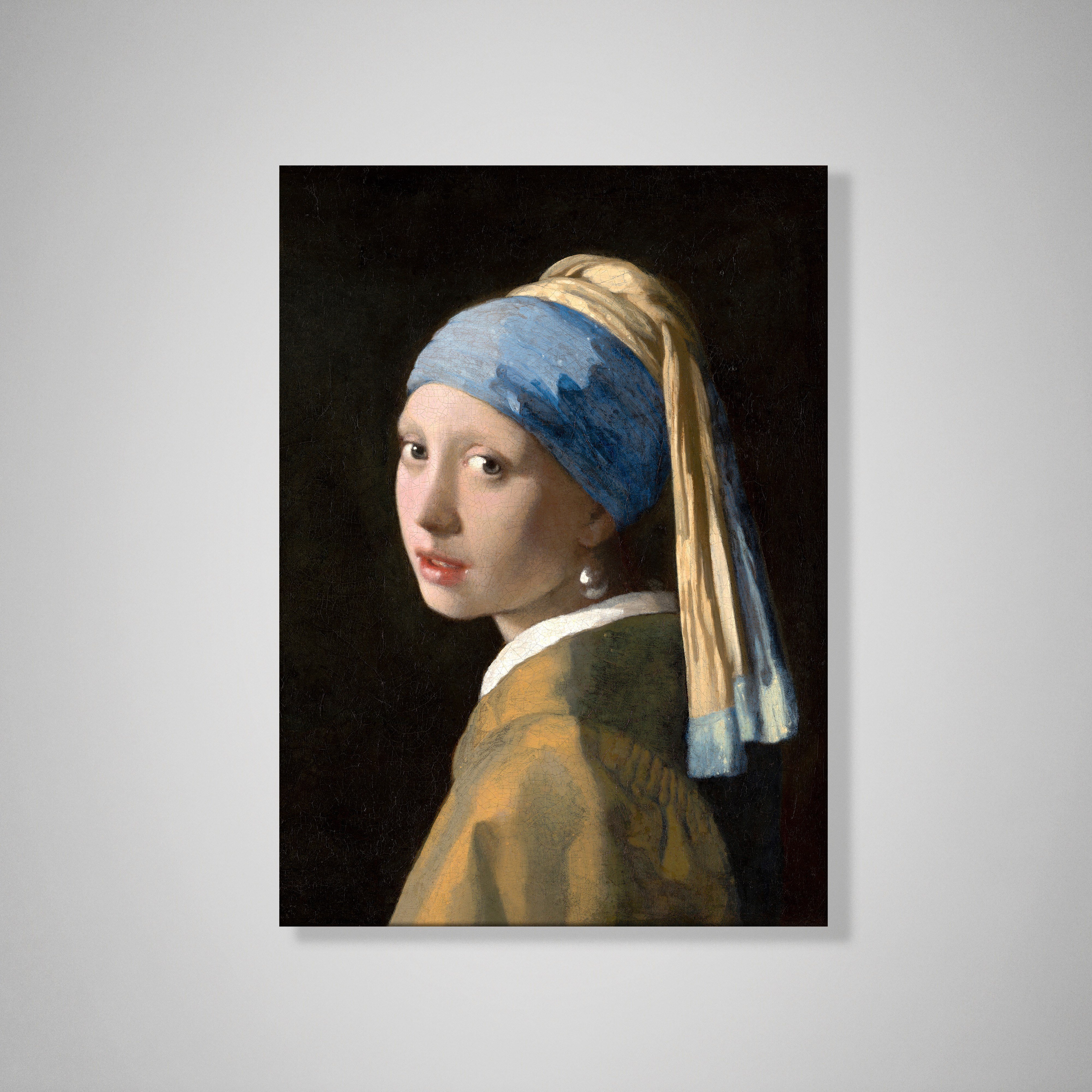 İnci Küpeli Kız Kanvas Tablo – Johannes Vermeer Girl with a Pearl Earring Klasik Sanat Eseri