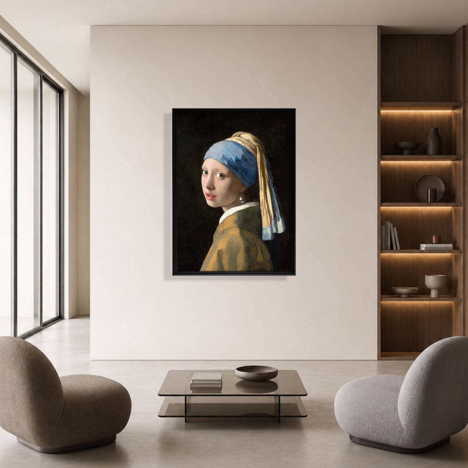 İnci Küpeli Kız Kanvas Tablo – Johannes Vermeer Girl with a Pearl Earring Klasik Sanat Eseri