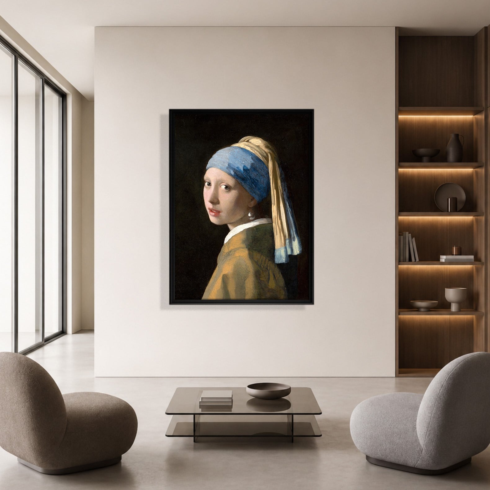 İnci Küpeli Kız Kanvas Tablo – Johannes Vermeer Girl with a Pearl Earring Klasik Sanat Eseri