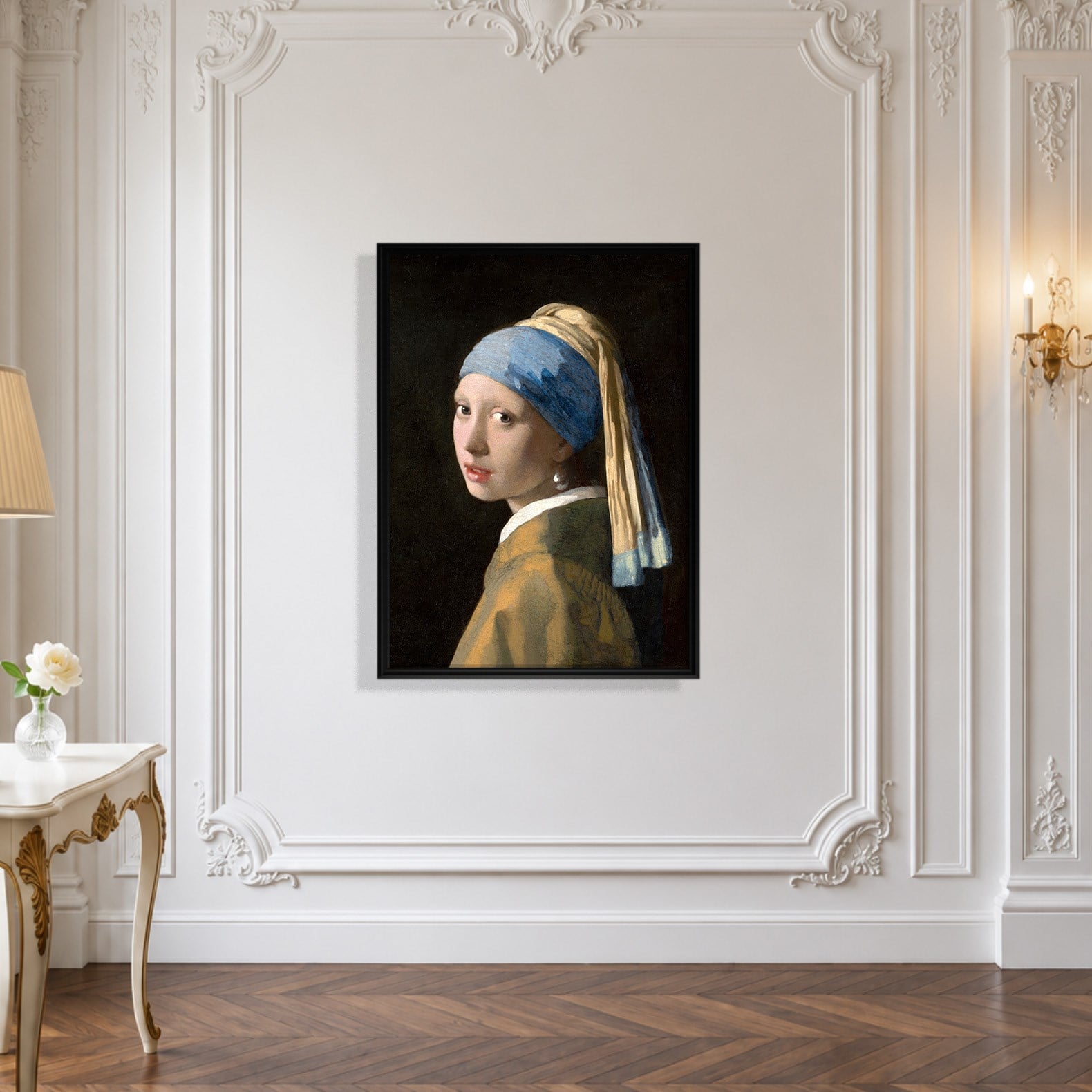 İnci Küpeli Kız Kanvas Tablo – Johannes Vermeer Girl with a Pearl Earring Klasik Sanat Eseri