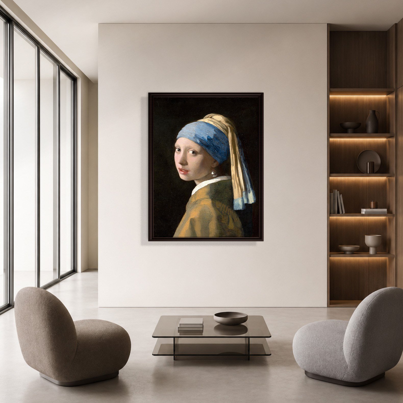 İnci Küpeli Kız Kanvas Tablo – Johannes Vermeer Girl with a Pearl Earring Klasik Sanat Eseri