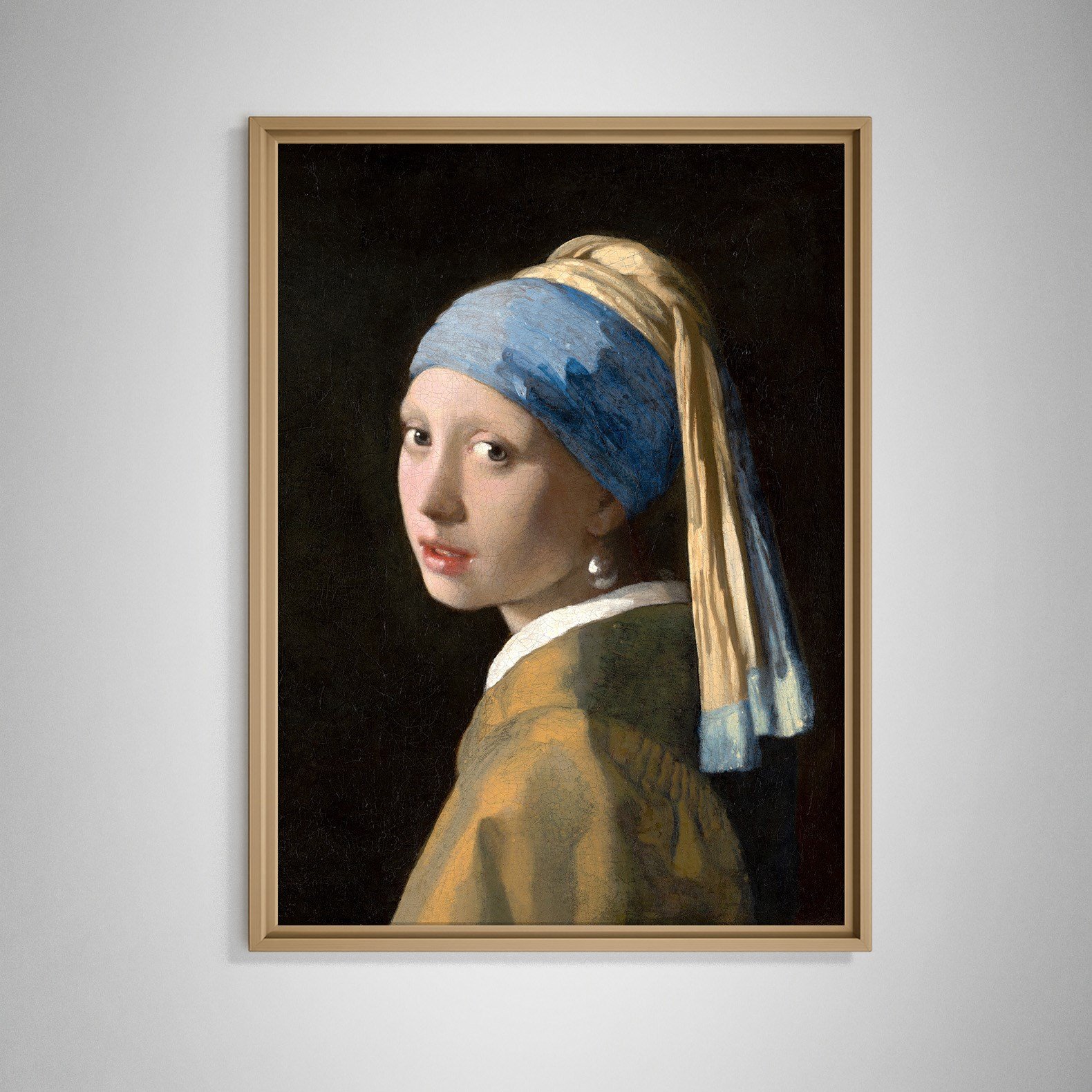 İnci Küpeli Kız Kanvas Tablo – Johannes Vermeer Girl with a Pearl Earring Klasik Sanat Eseri