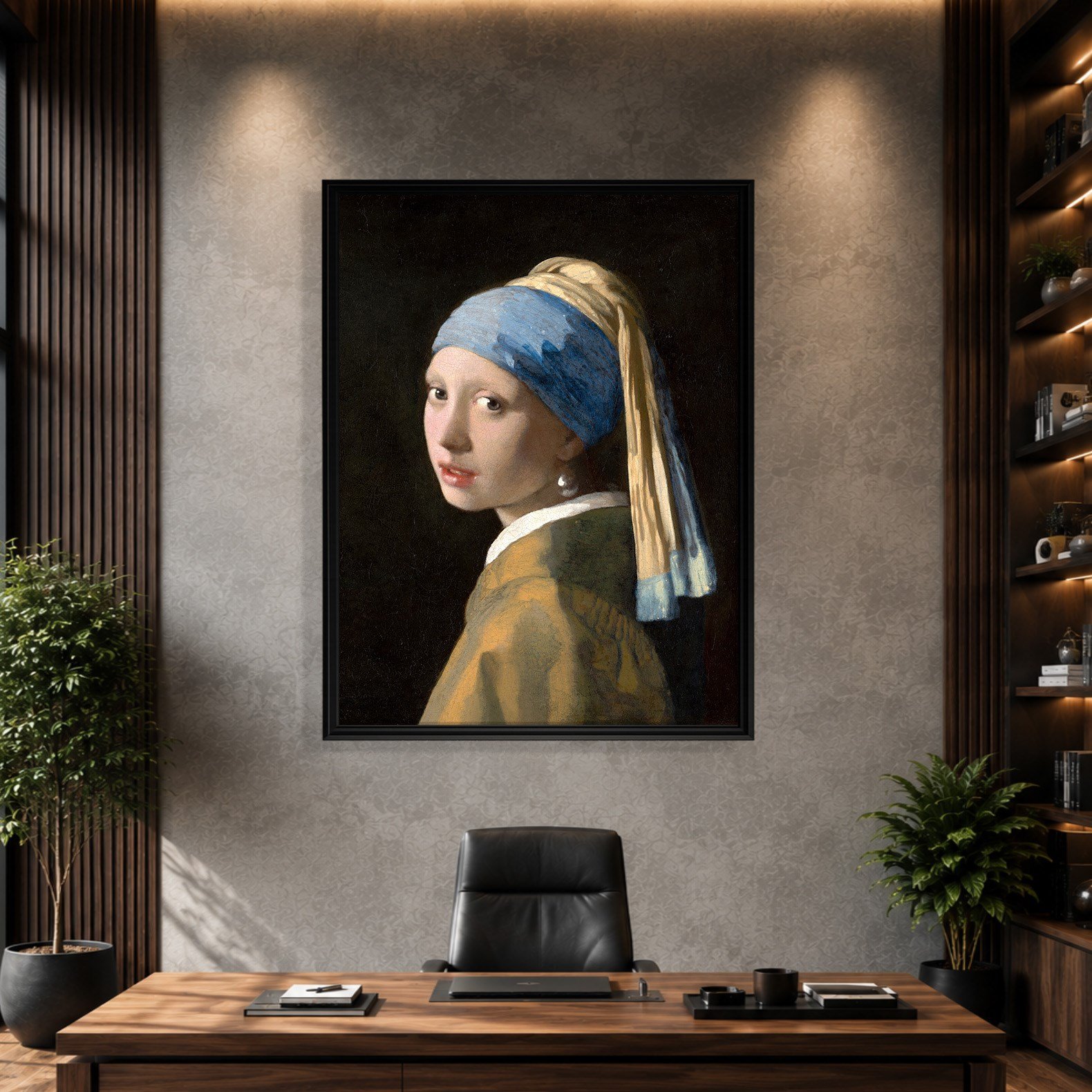 İnci Küpeli Kız Kanvas Tablo – Johannes Vermeer Girl with a Pearl Earring Klasik Sanat Eseri