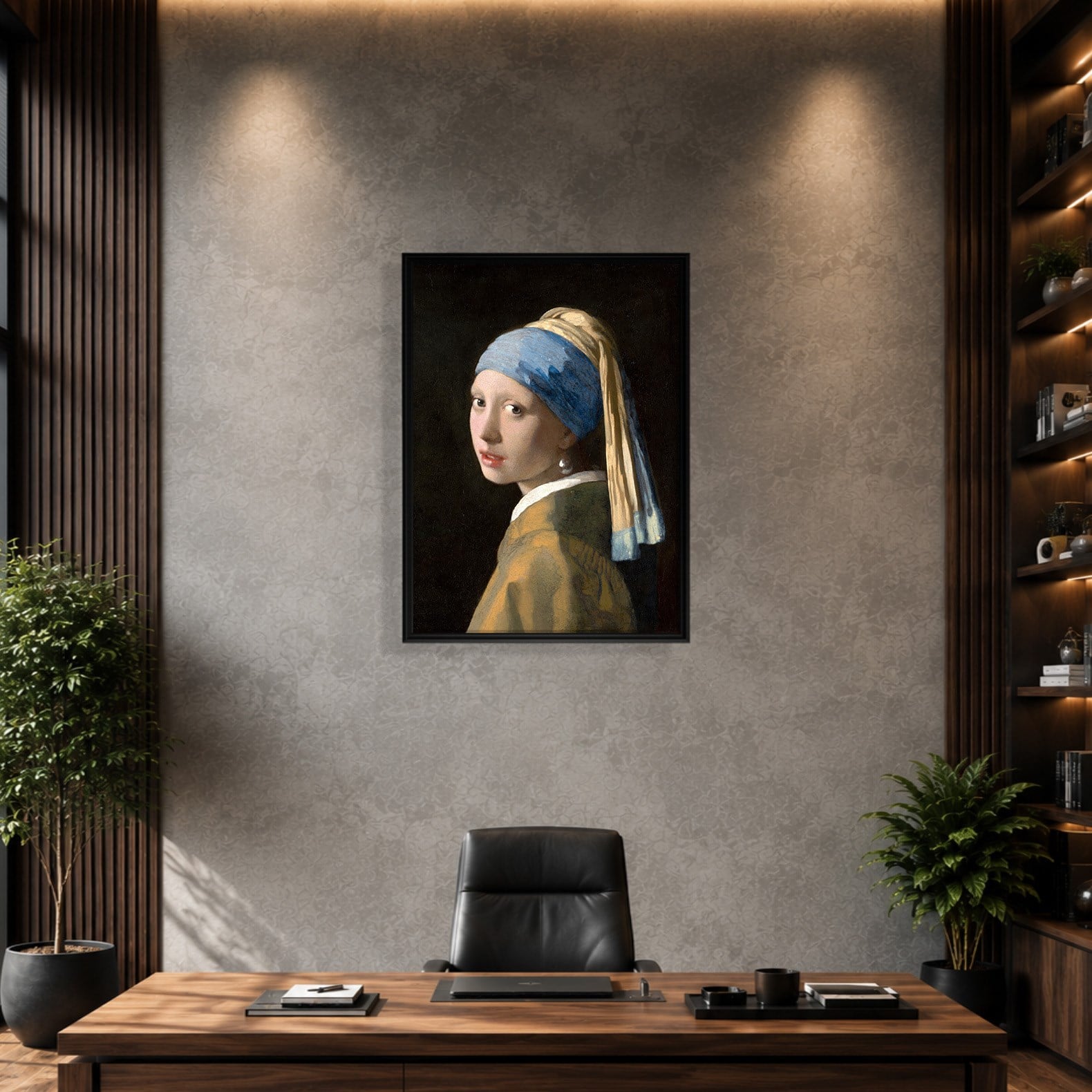 İnci Küpeli Kız Kanvas Tablo – Johannes Vermeer Girl with a Pearl Earring Klasik Sanat Eseri