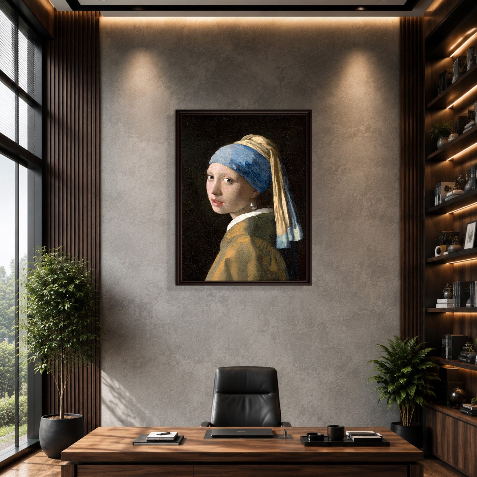 İnci Küpeli Kız Kanvas Tablo – Johannes Vermeer Girl with a Pearl Earring Klasik Sanat Eseri