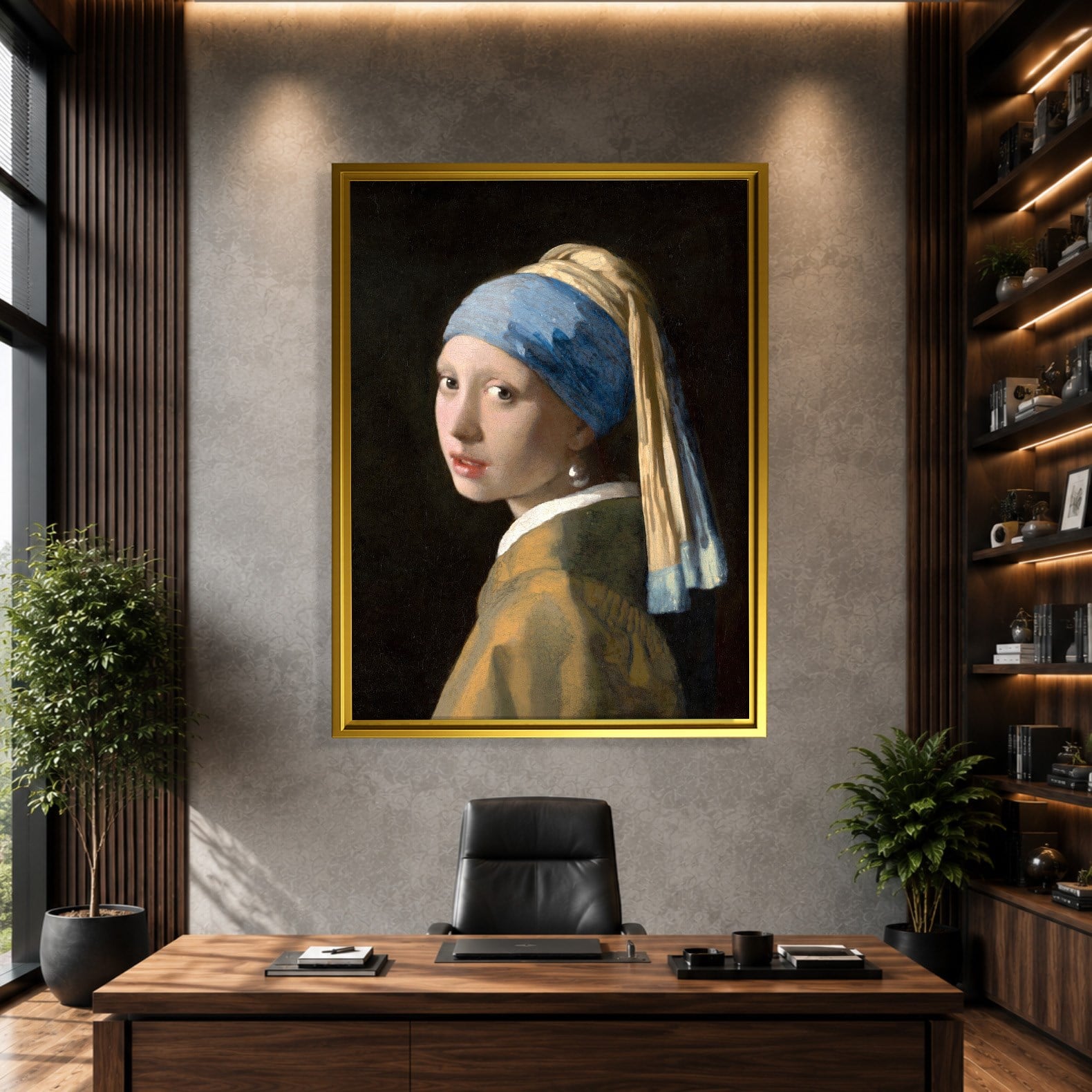 İnci Küpeli Kız Kanvas Tablo – Johannes Vermeer Girl with a Pearl Earring Klasik Sanat Eseri